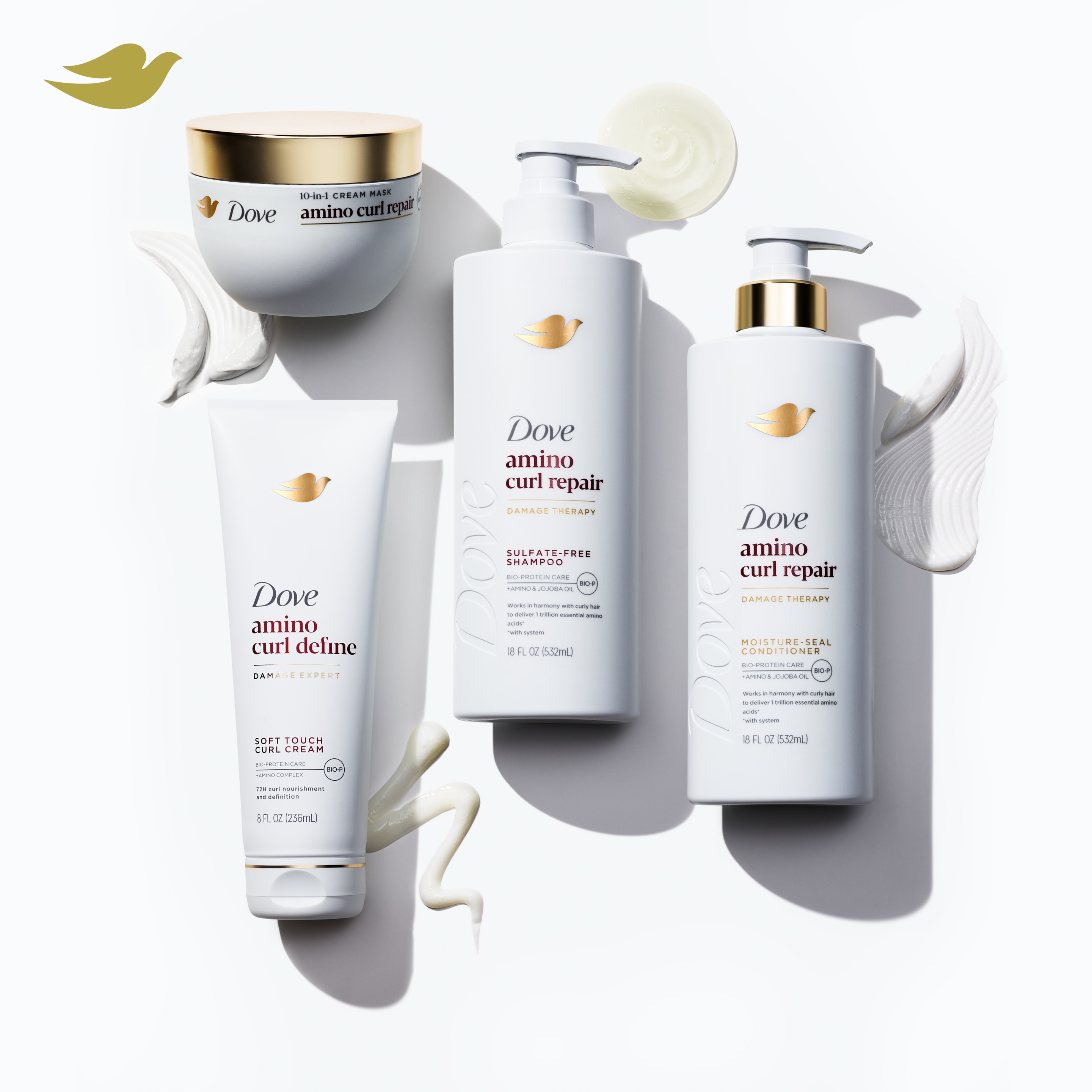 Dove Damage Therapy Amino Curl Define Soft Touch Curl Cream