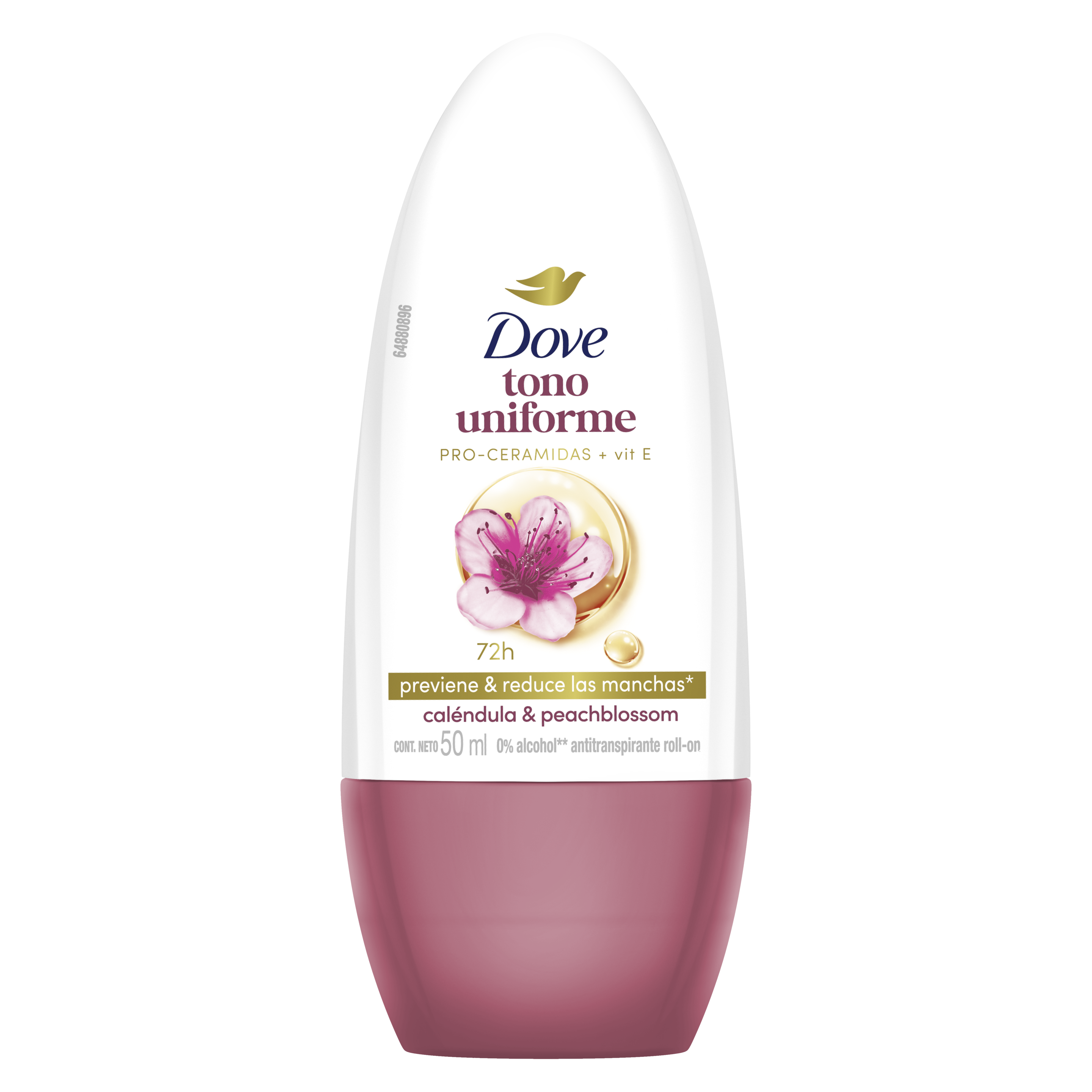Desodorante  en roll on Dove Tono Uniforme Caléndula packshot