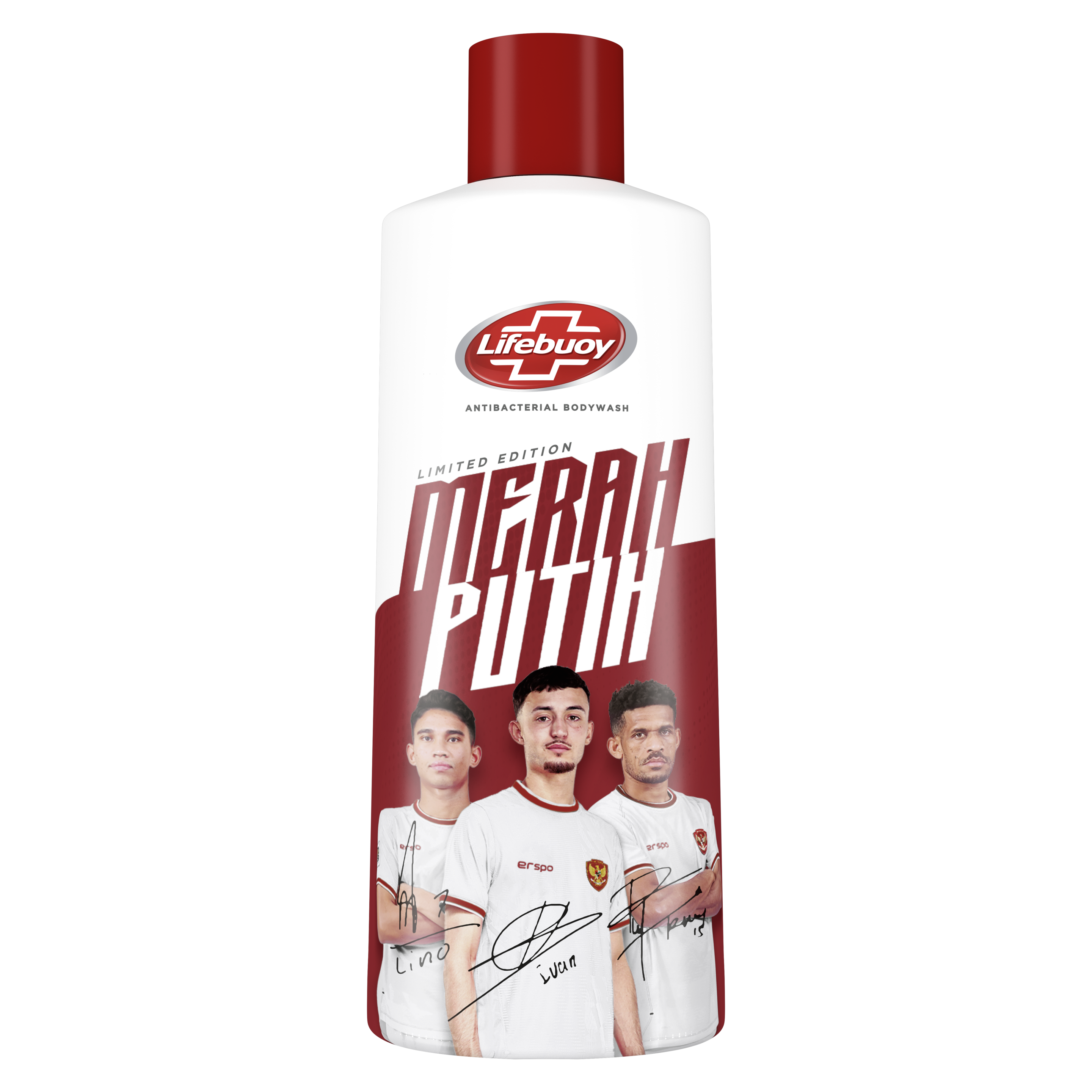 Lifebuoy Merah Putih Limited Edition Timnas Total 10 Pump 100ml