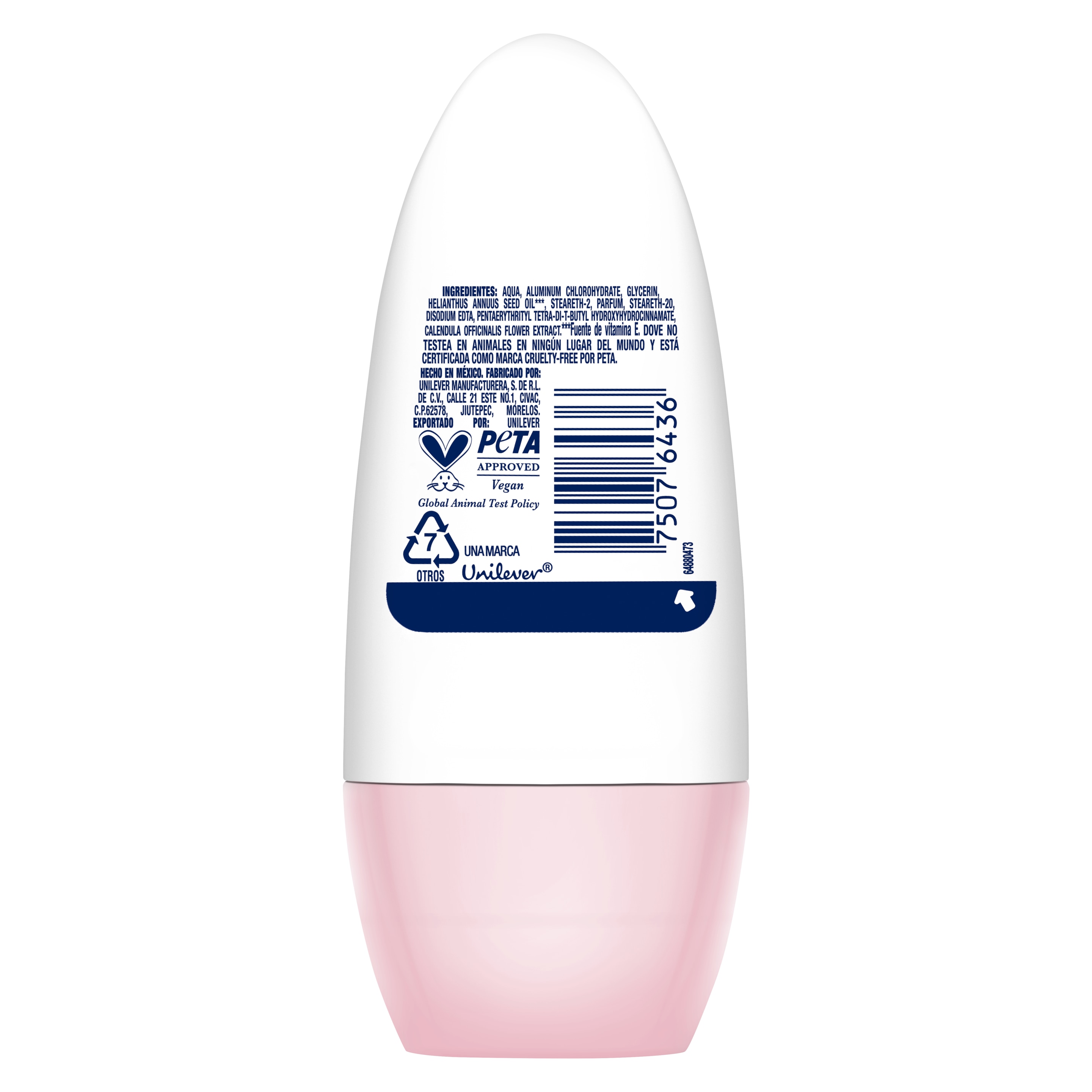Antitranspirante en Roll On Dove Tono Uniforme Rosas 50ml