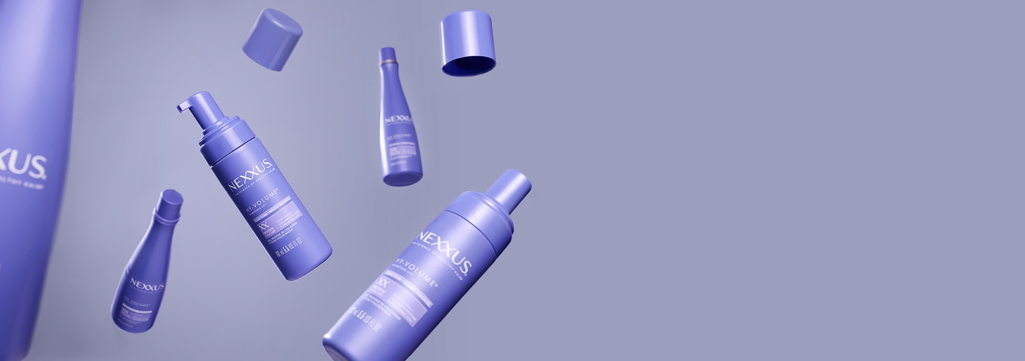 A before and after results from using Nexxus Hy-Volume best volumizing shampoo and volumizing conditioner.