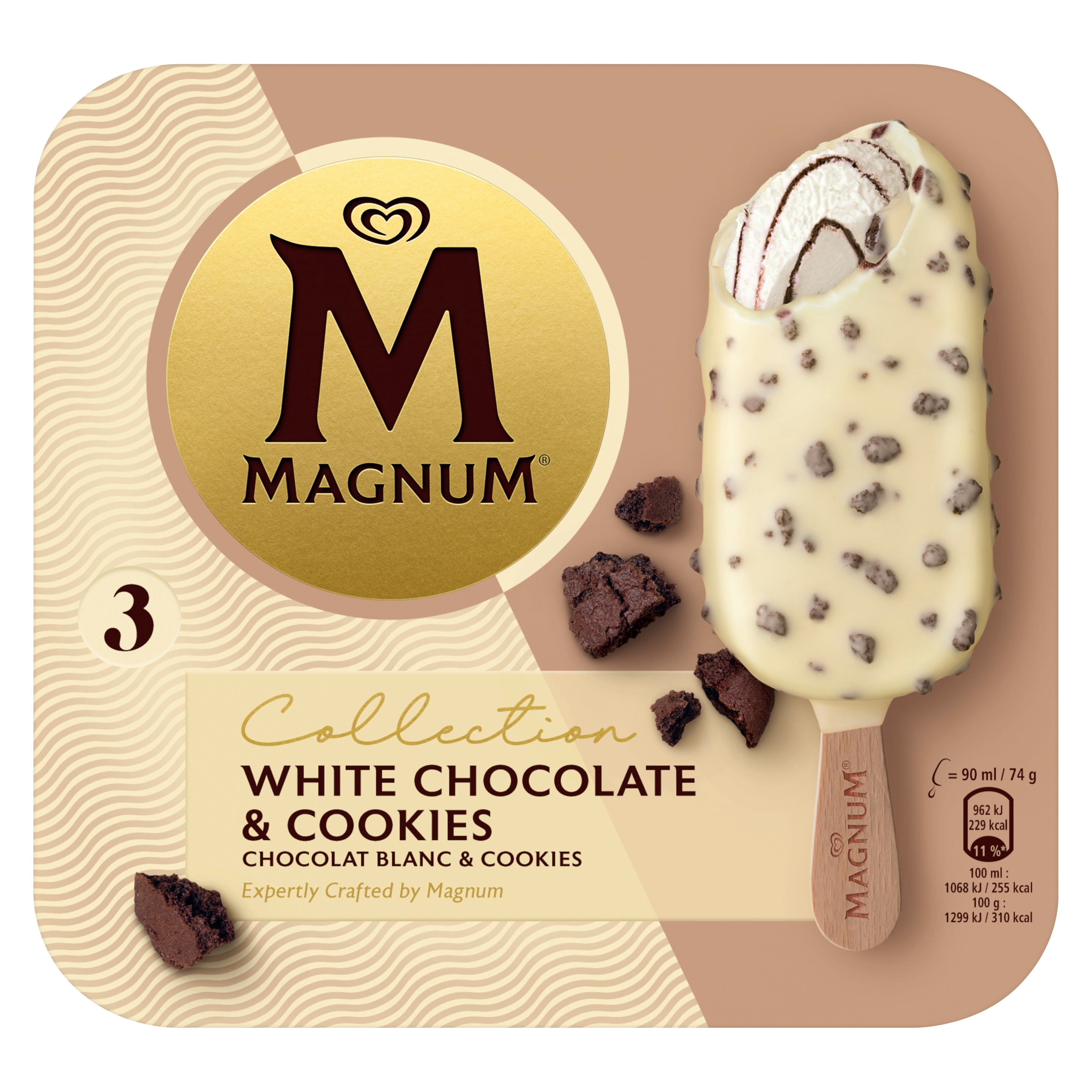 Chocolat Blanc & Cookies x3