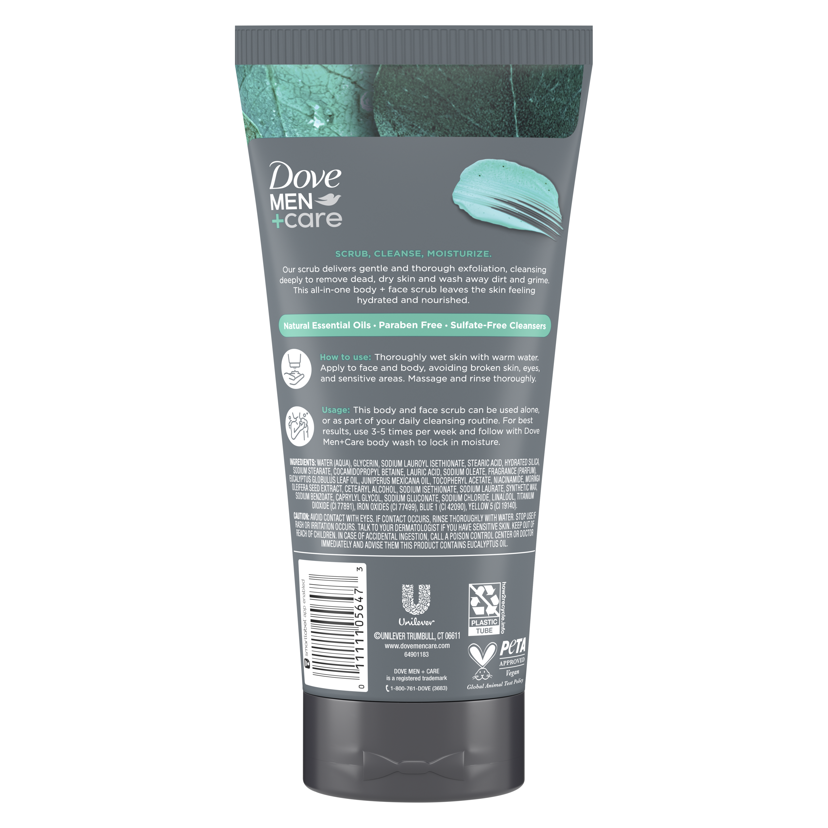 Men+Care Eucalyptus + Cedar Oil Body + Face Scrub