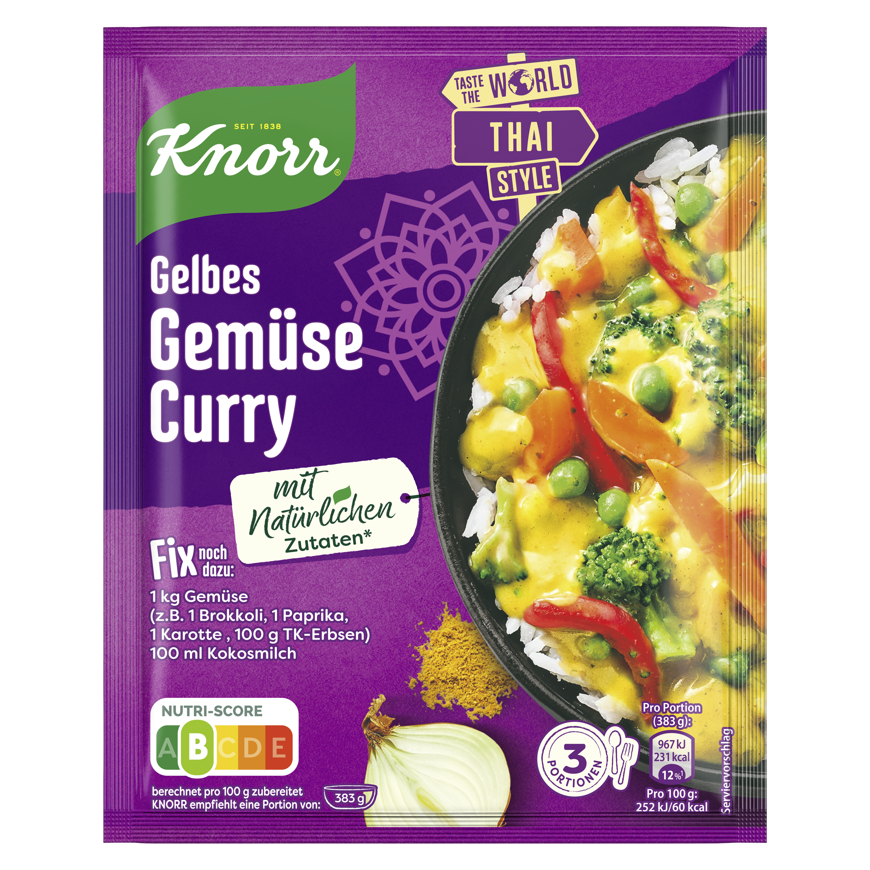 Knorr Fix Gelbes Gemüse Curry 30 g