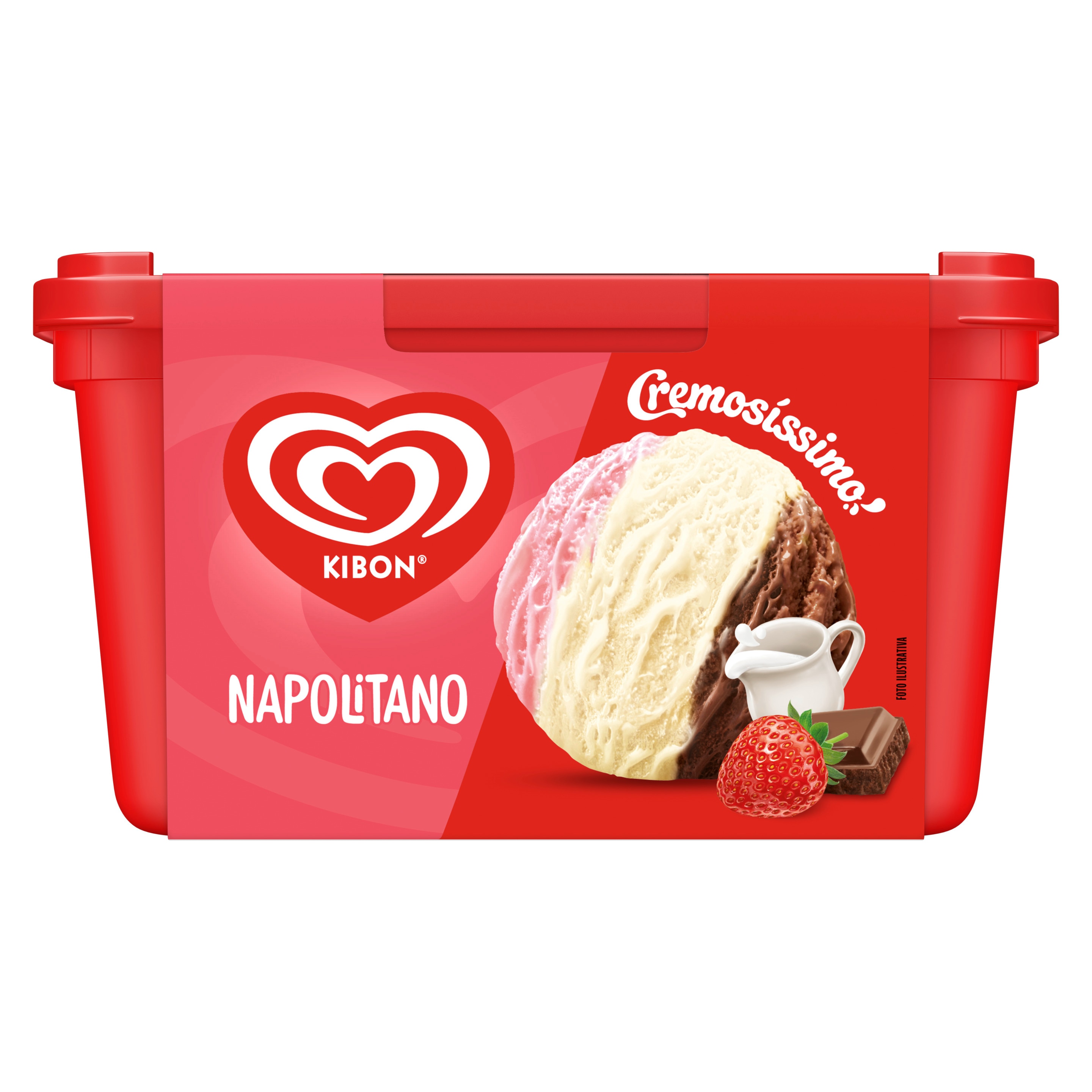Pote do sorvete cremosíssimo napolitano