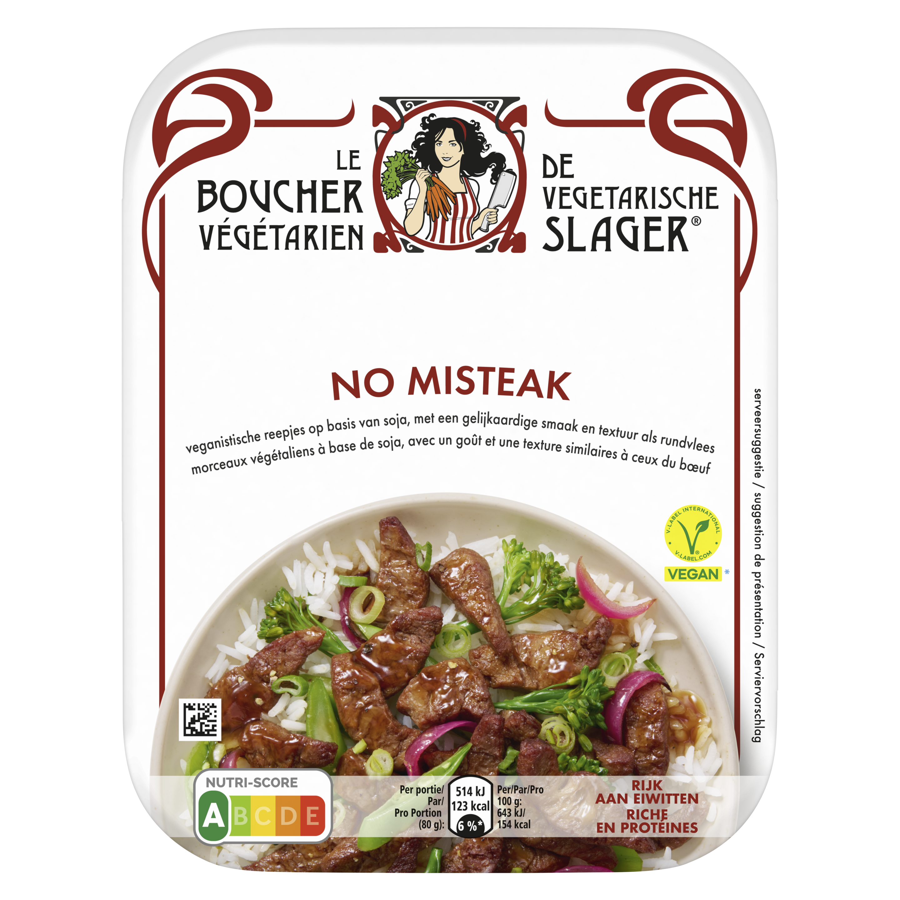 Le Boucher Végétarien No Misteak 160gr
