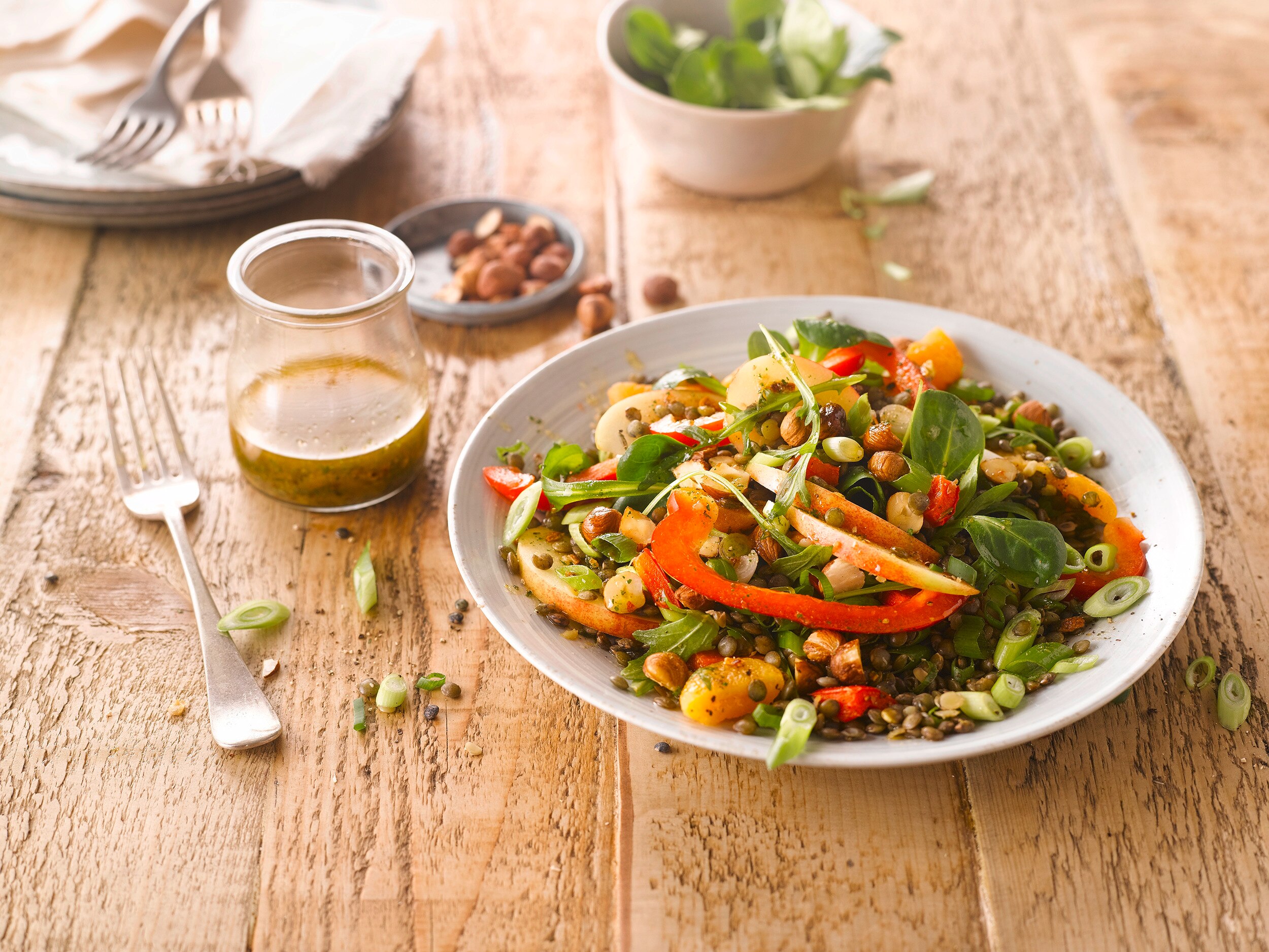 fruchtiger Linsensalat