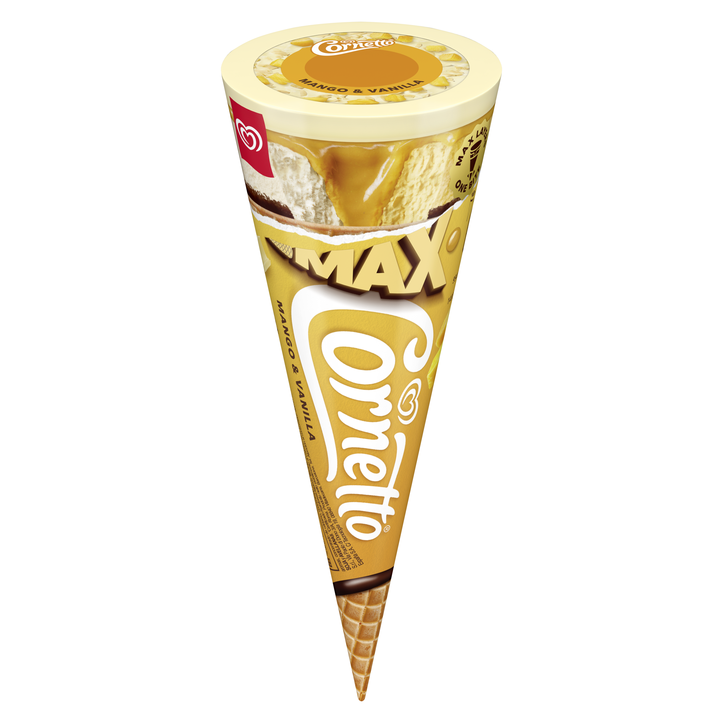 Cornetto Max Mango & Vanilla 115 ml packshot