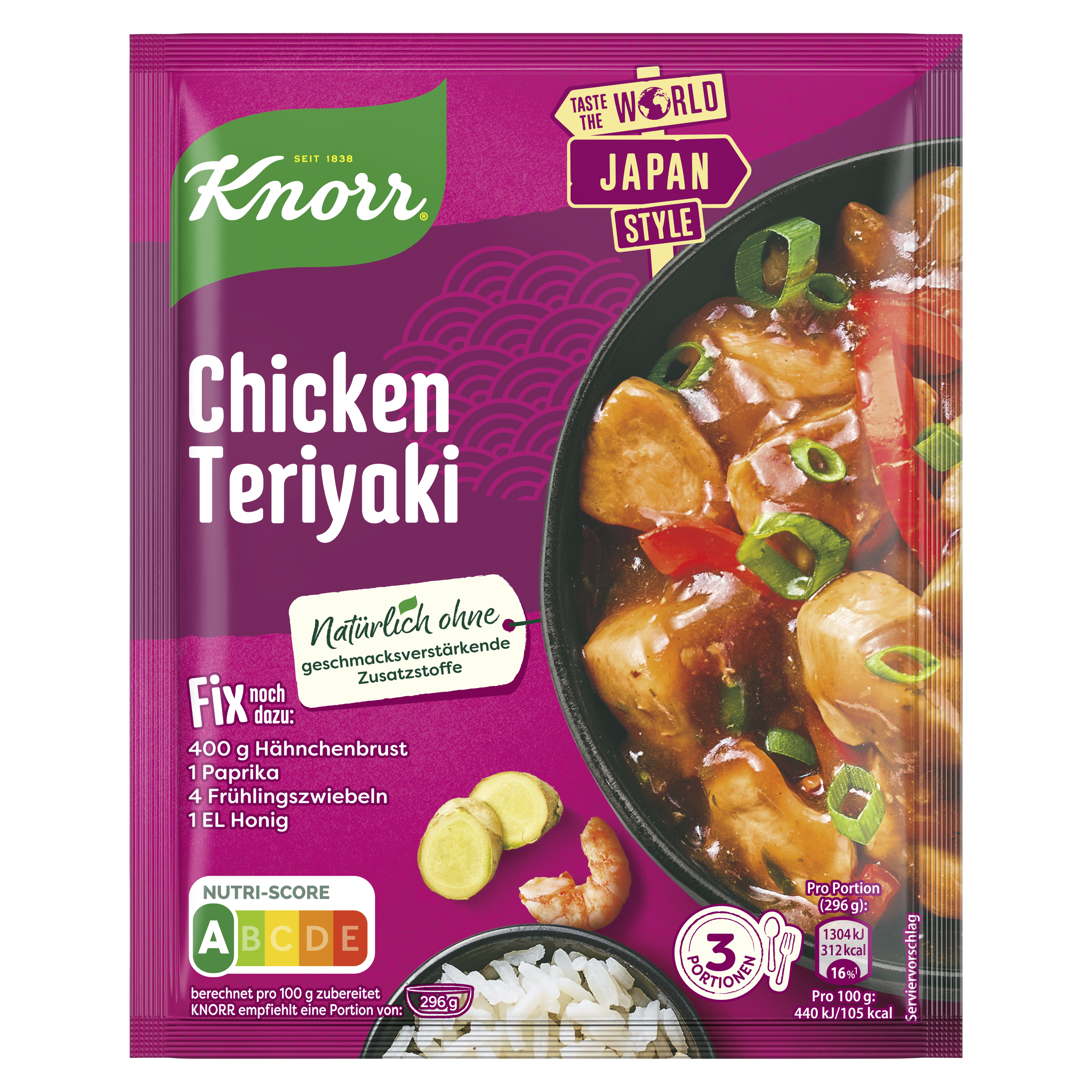 Knorr Basis für Chicken Teriyaki 3 Portionen
