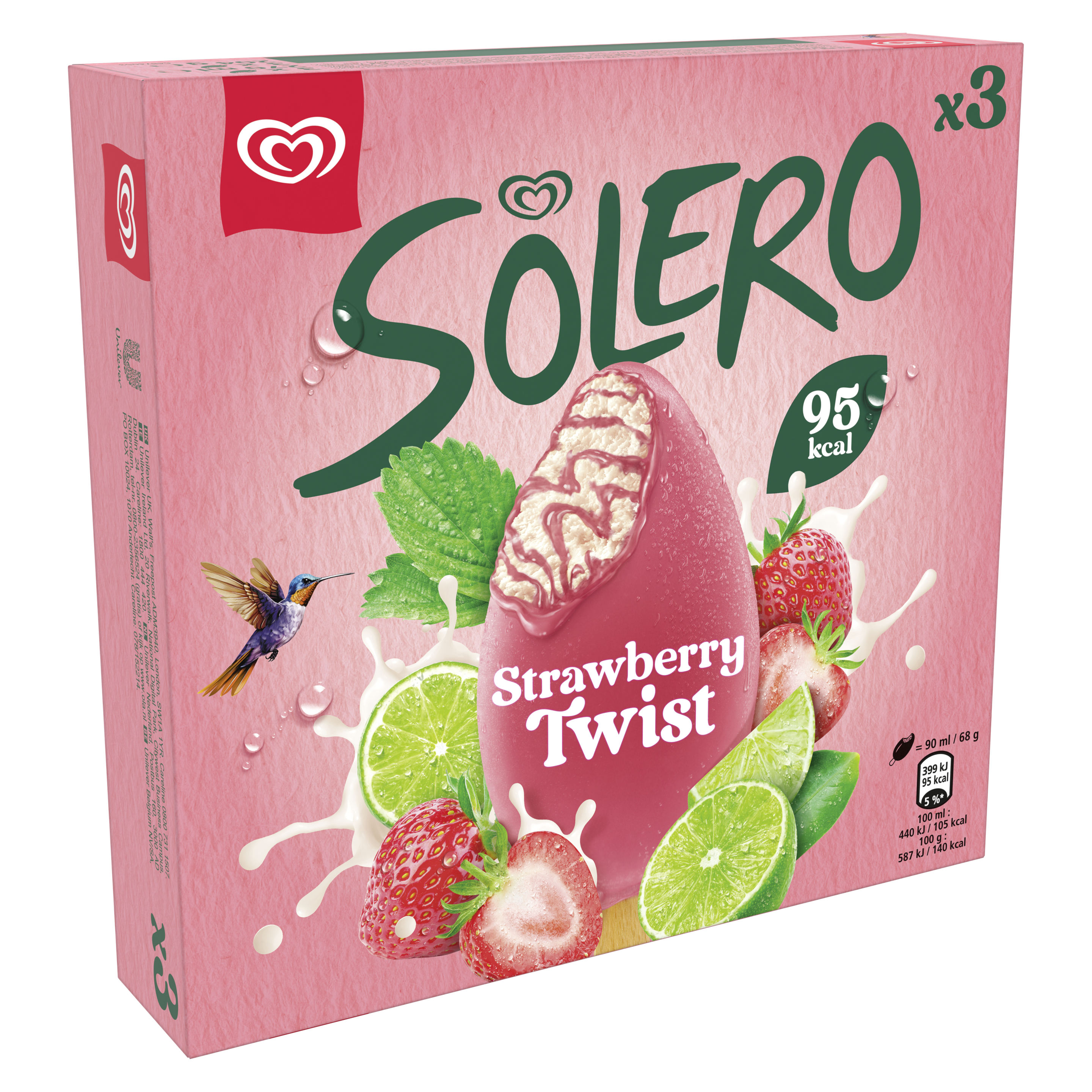 Solero Strawberry Twist packshot