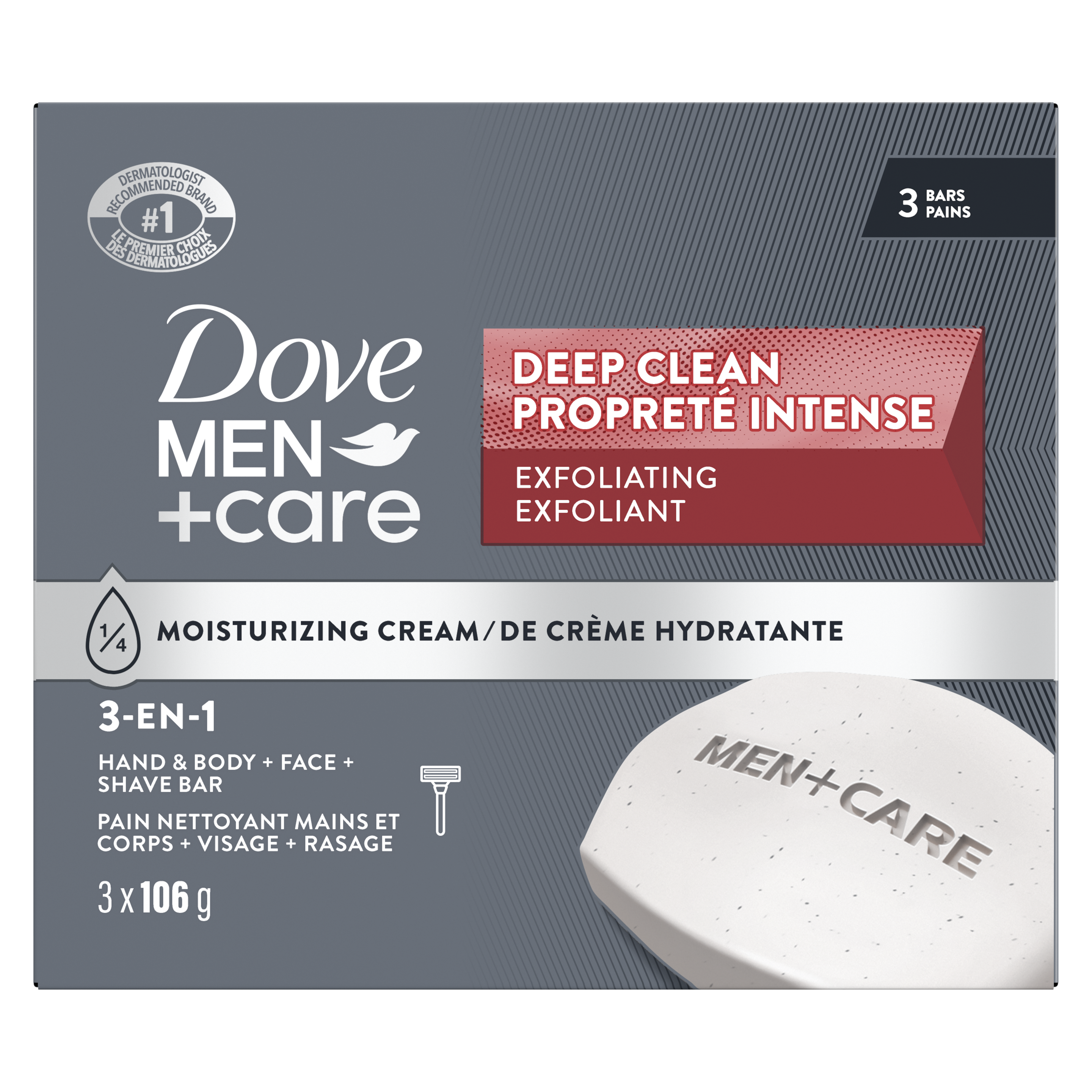 Dove Men+Care Deep Clean Body and Face Bar