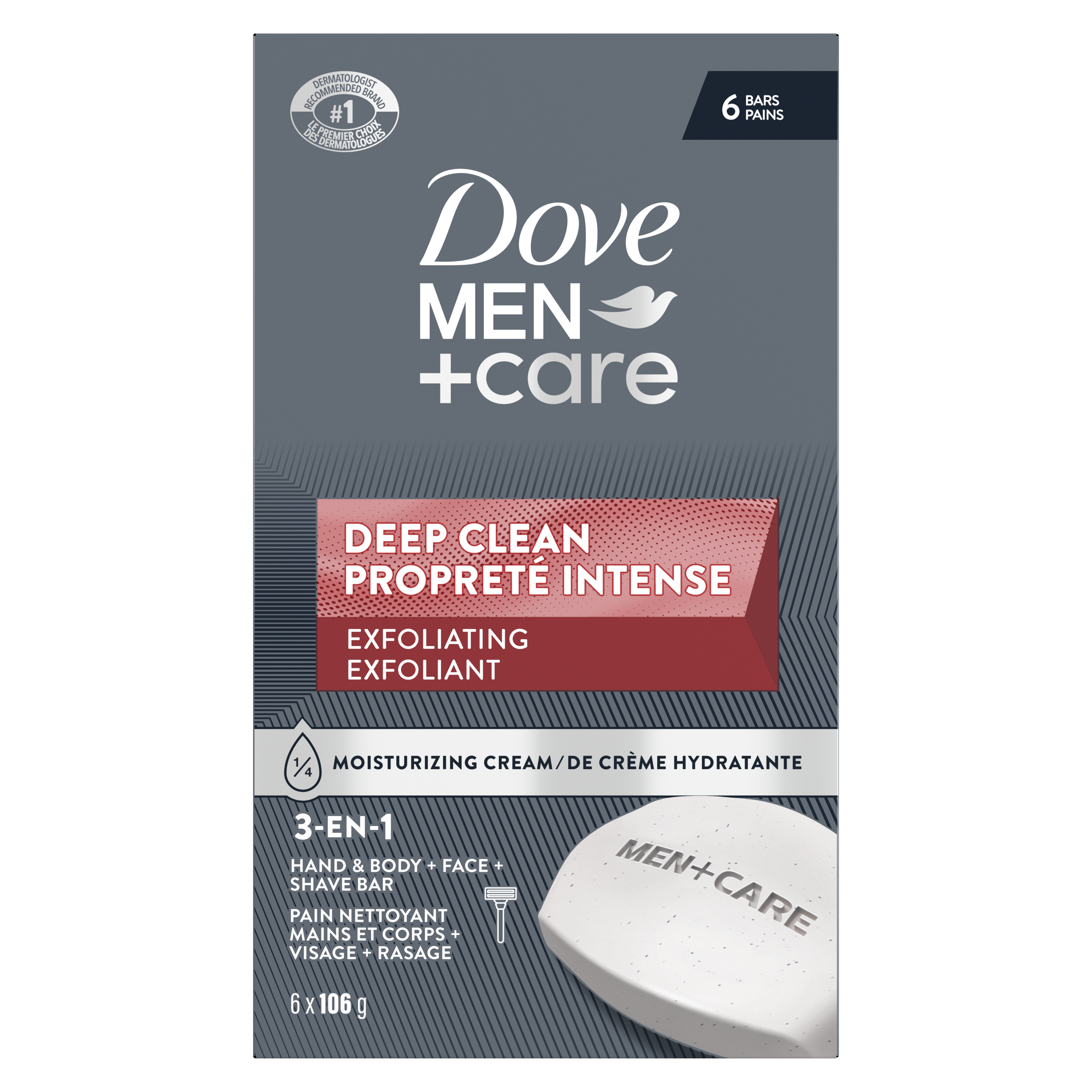 Dove Men+Care Deep Clean Body and Face Bar