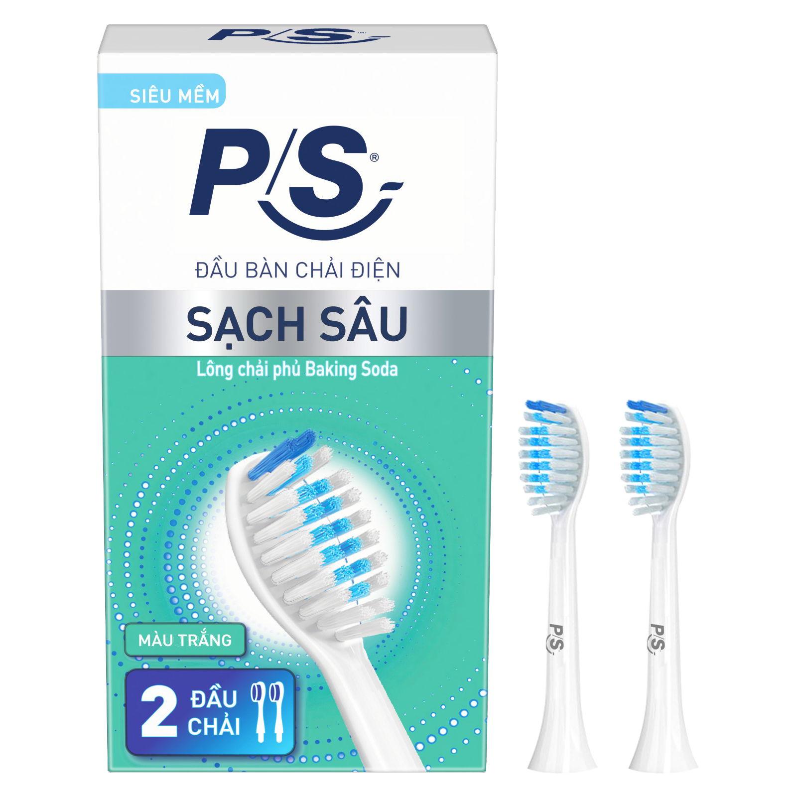 Đầu bàn chải điện P/S Sạch Sâu - màu trắng