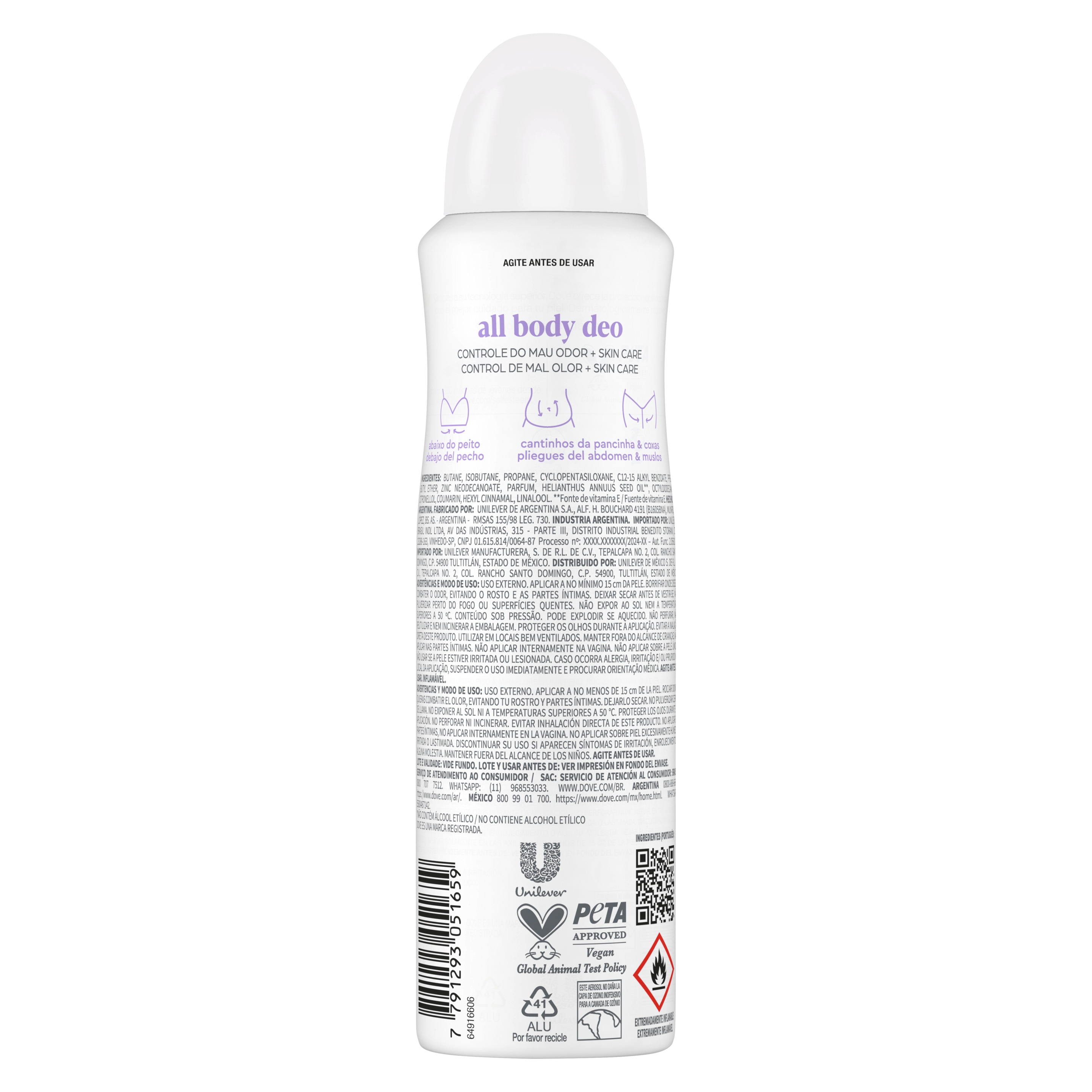 Desodorante All Body Deo Aerosol Lavender & Camomile