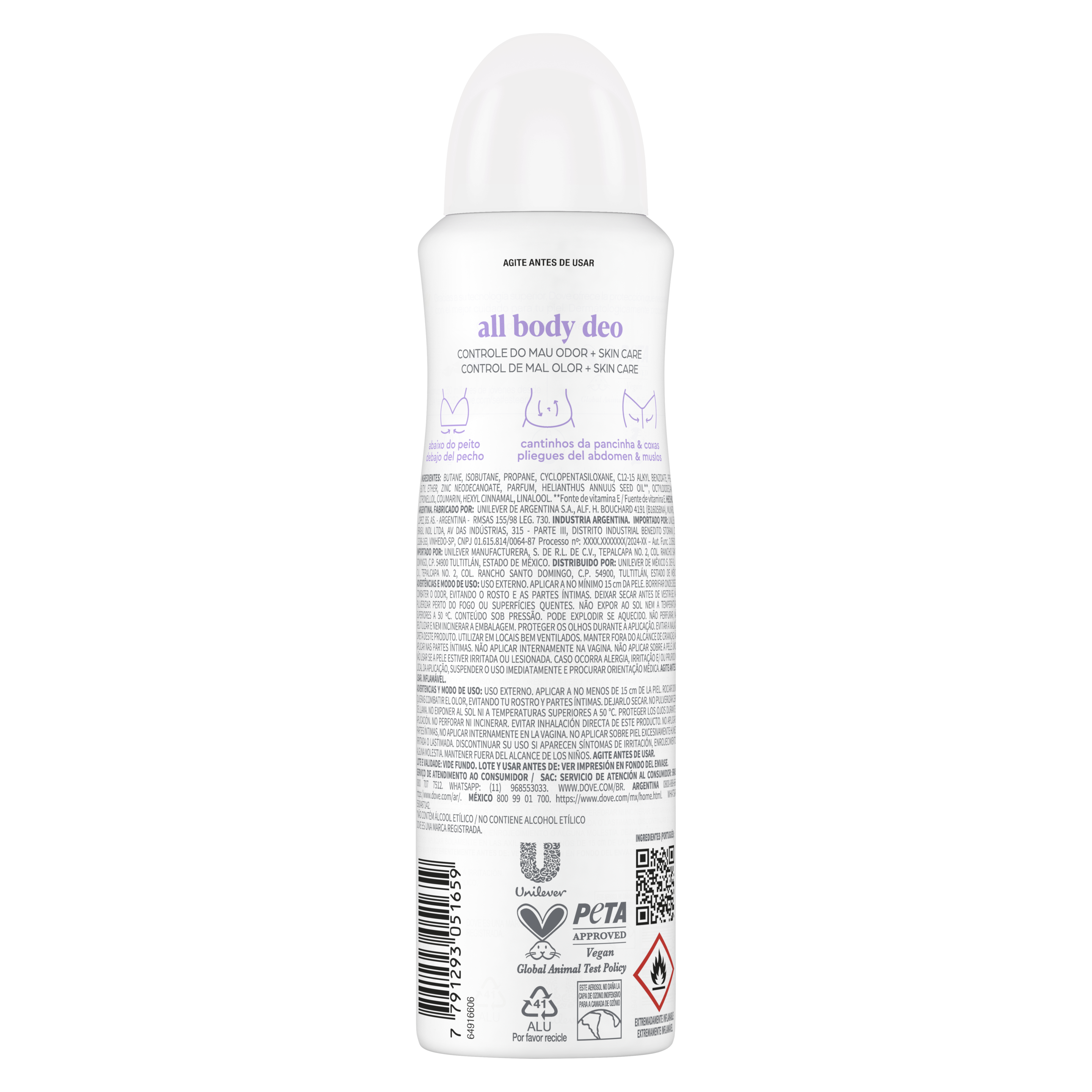 Desodorante All Body Deo Aerosol Lavander & Camomile