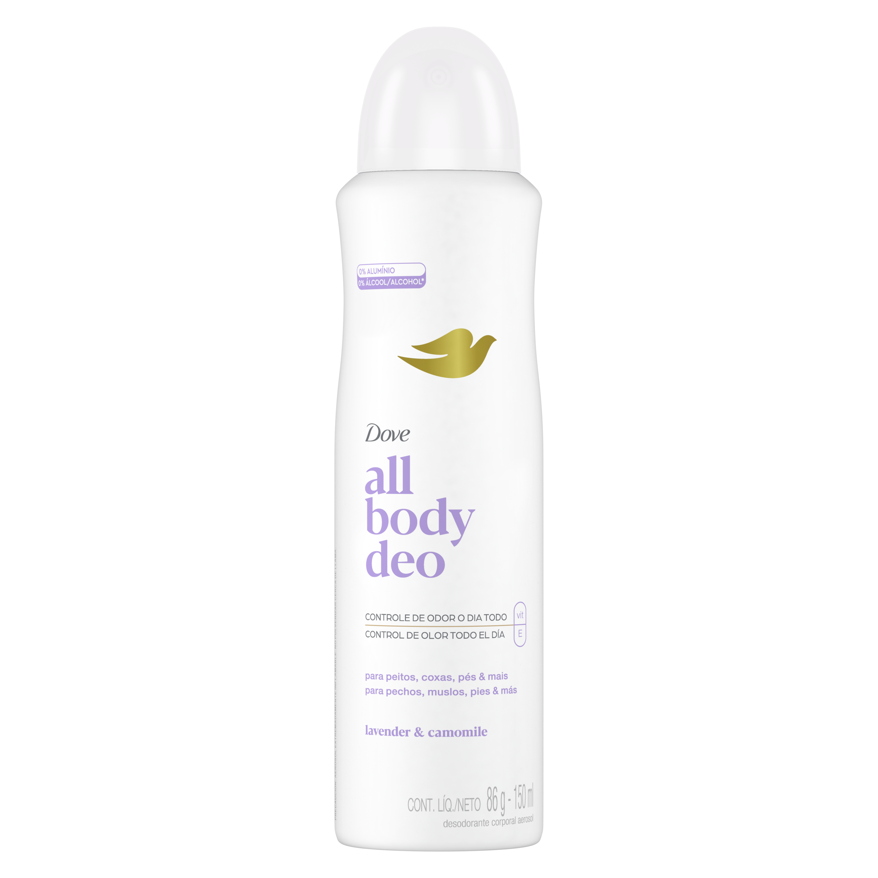 Desodorante All Body Deo Aerosol Lavander & Camomile 150ml