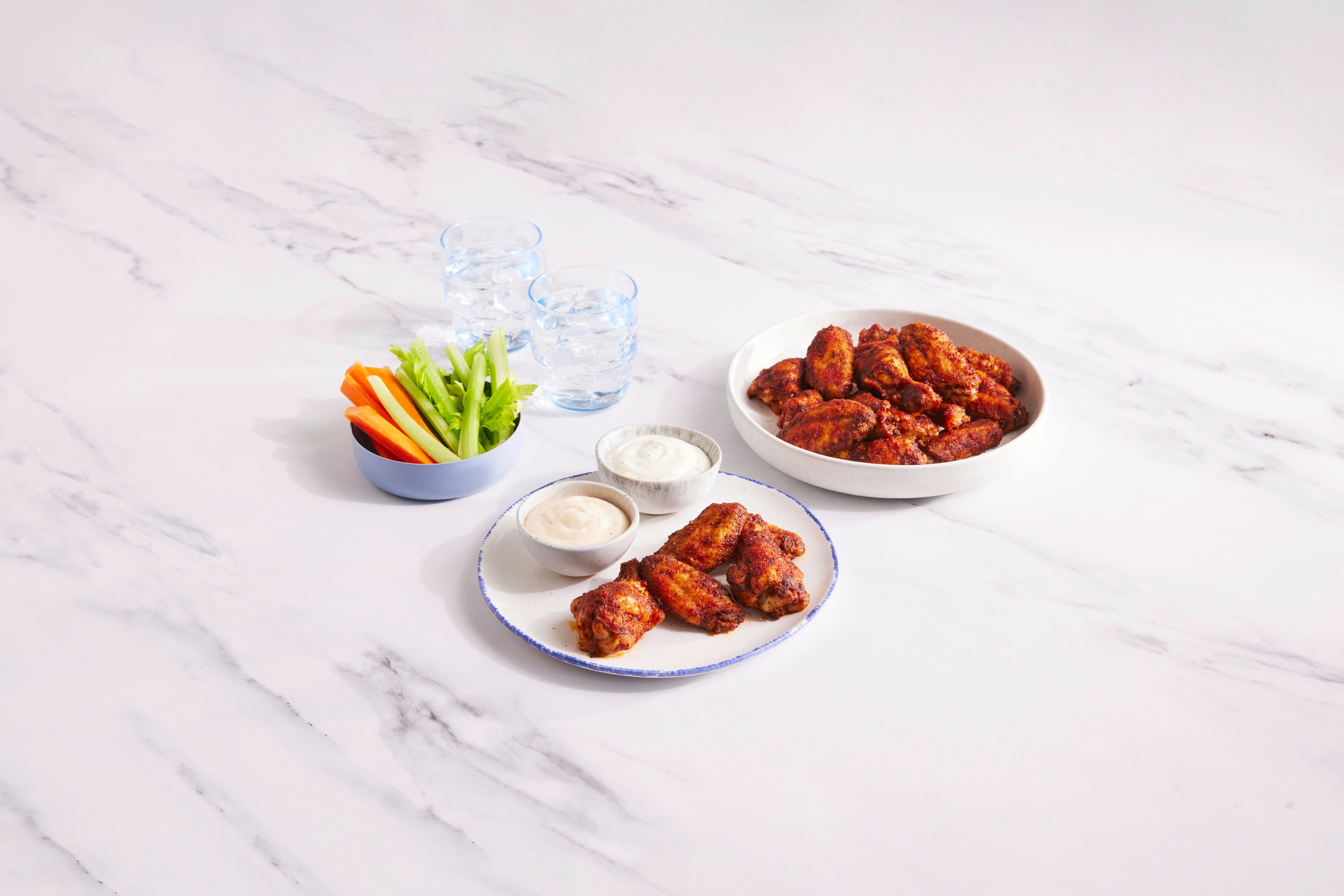 Garlic parmesan wings