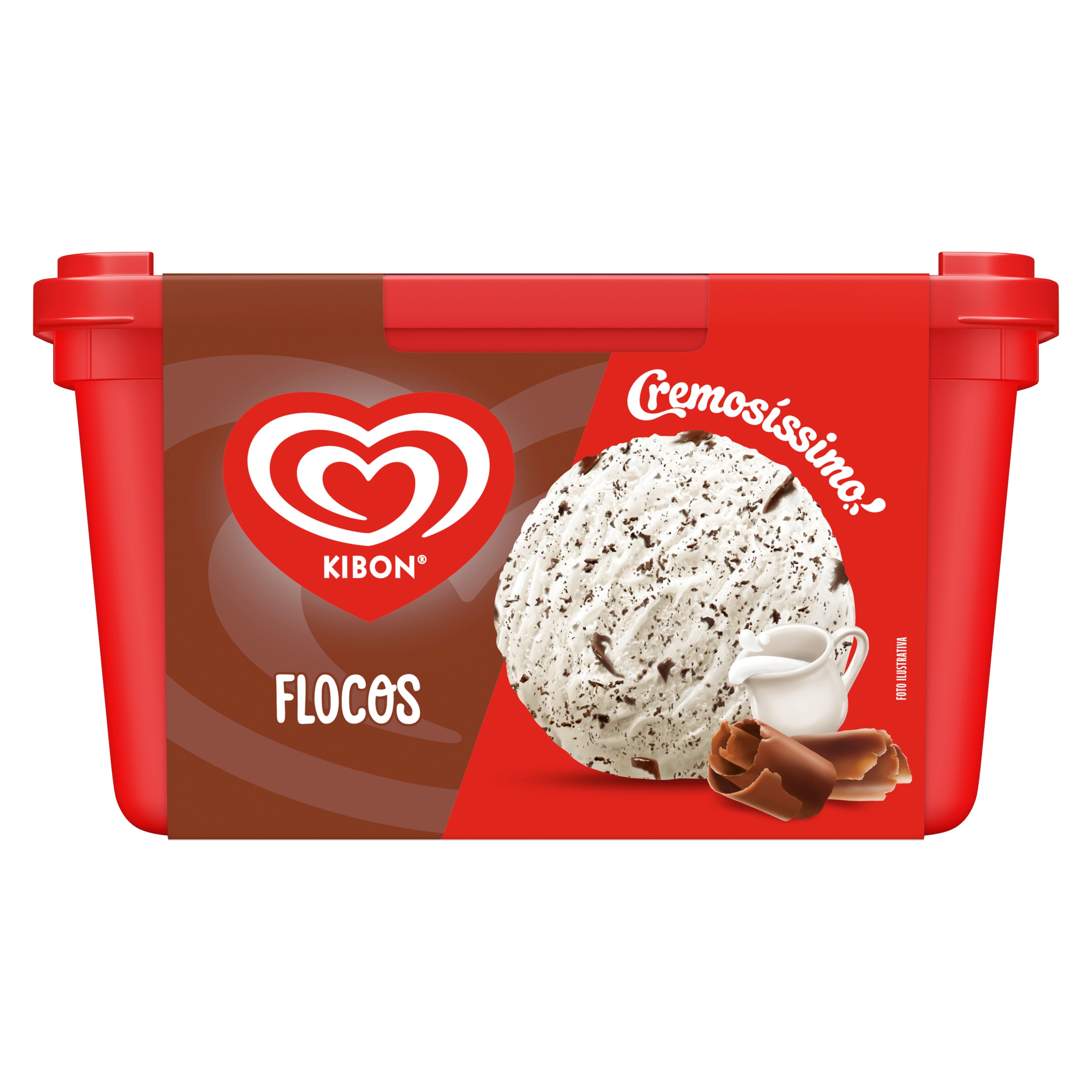 Pote do sorvete cremosíssimo flocos
