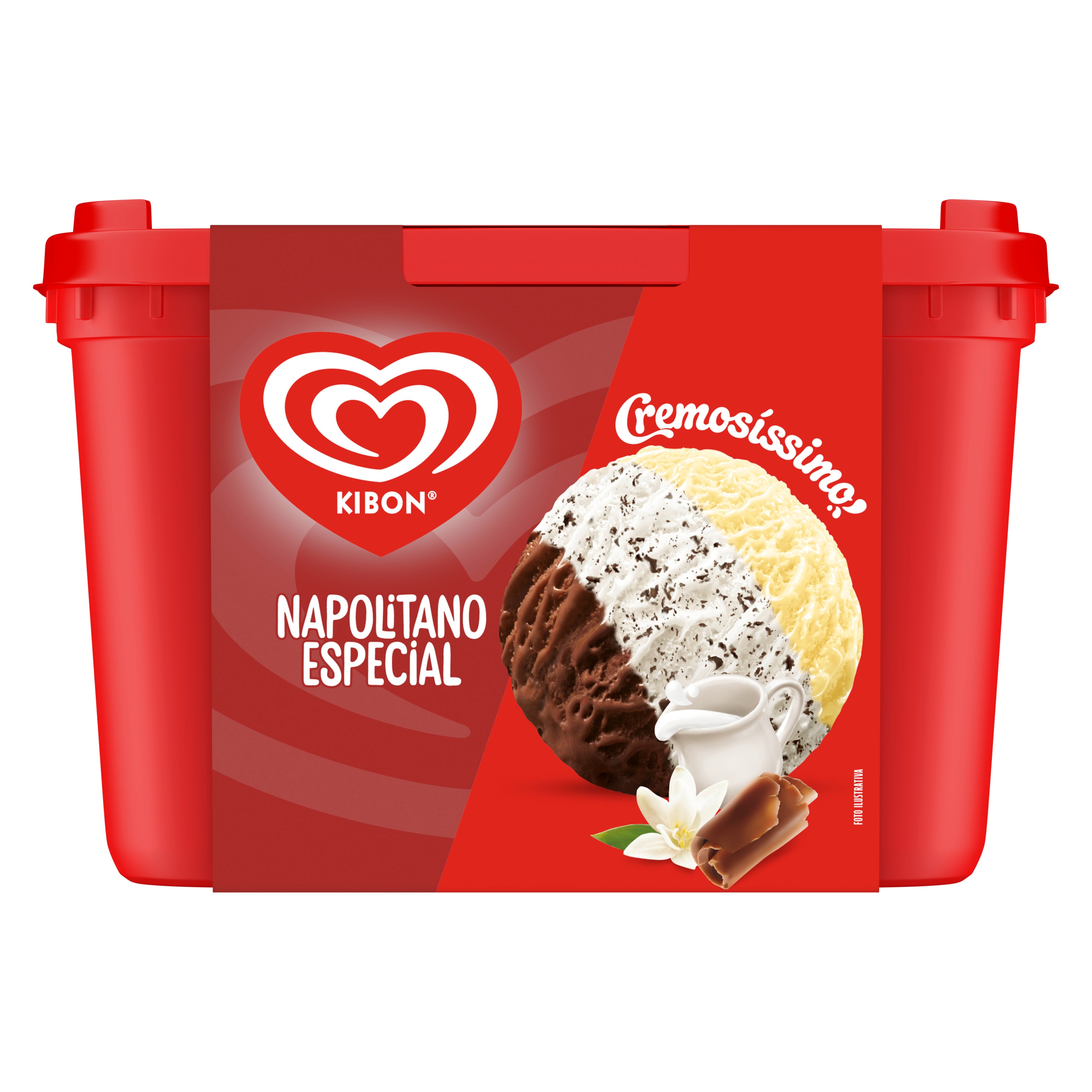 Pote do sorvete cremosíssimo napolitano edição especial