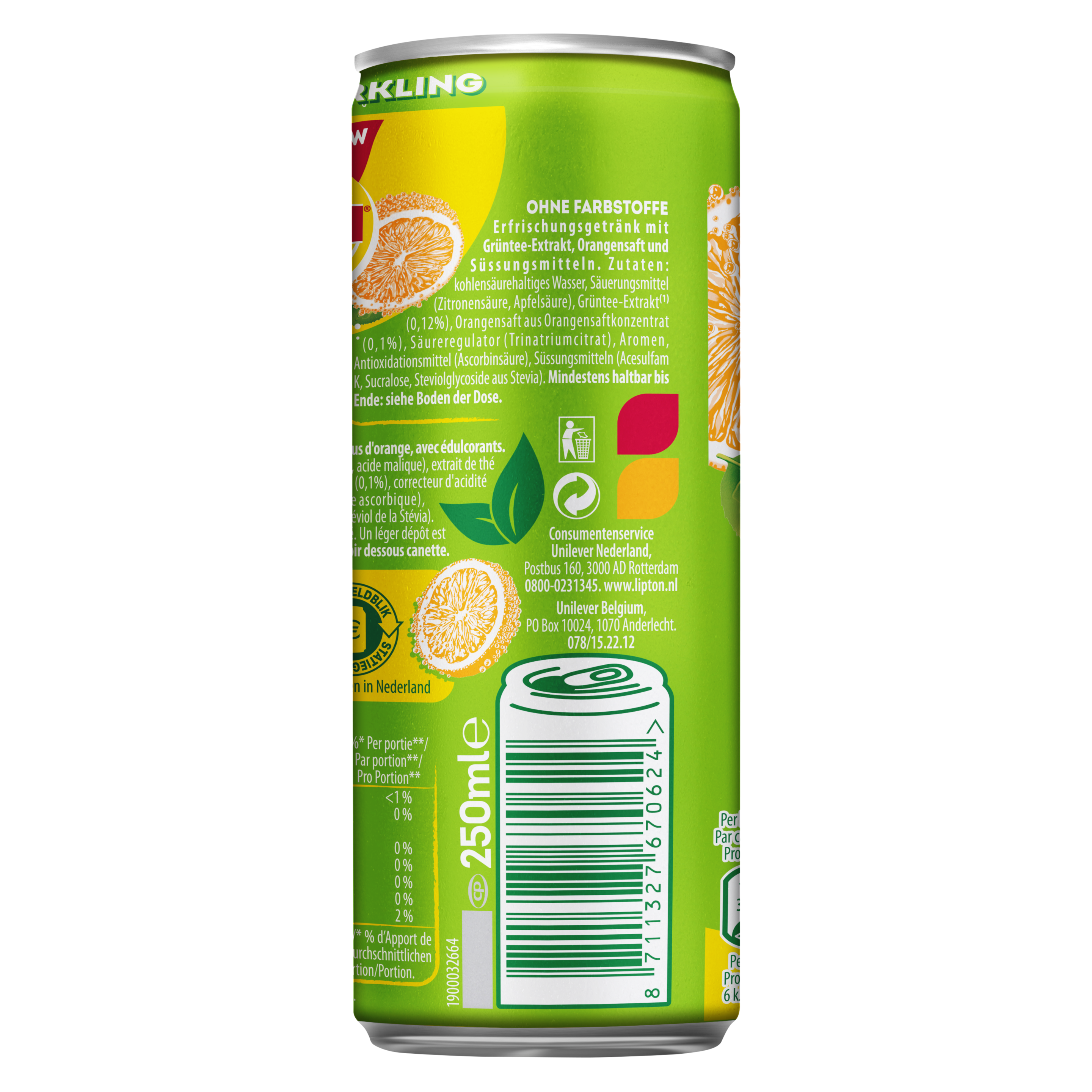 Lipton Ice Tea Sparkling Green Citrus 250ml