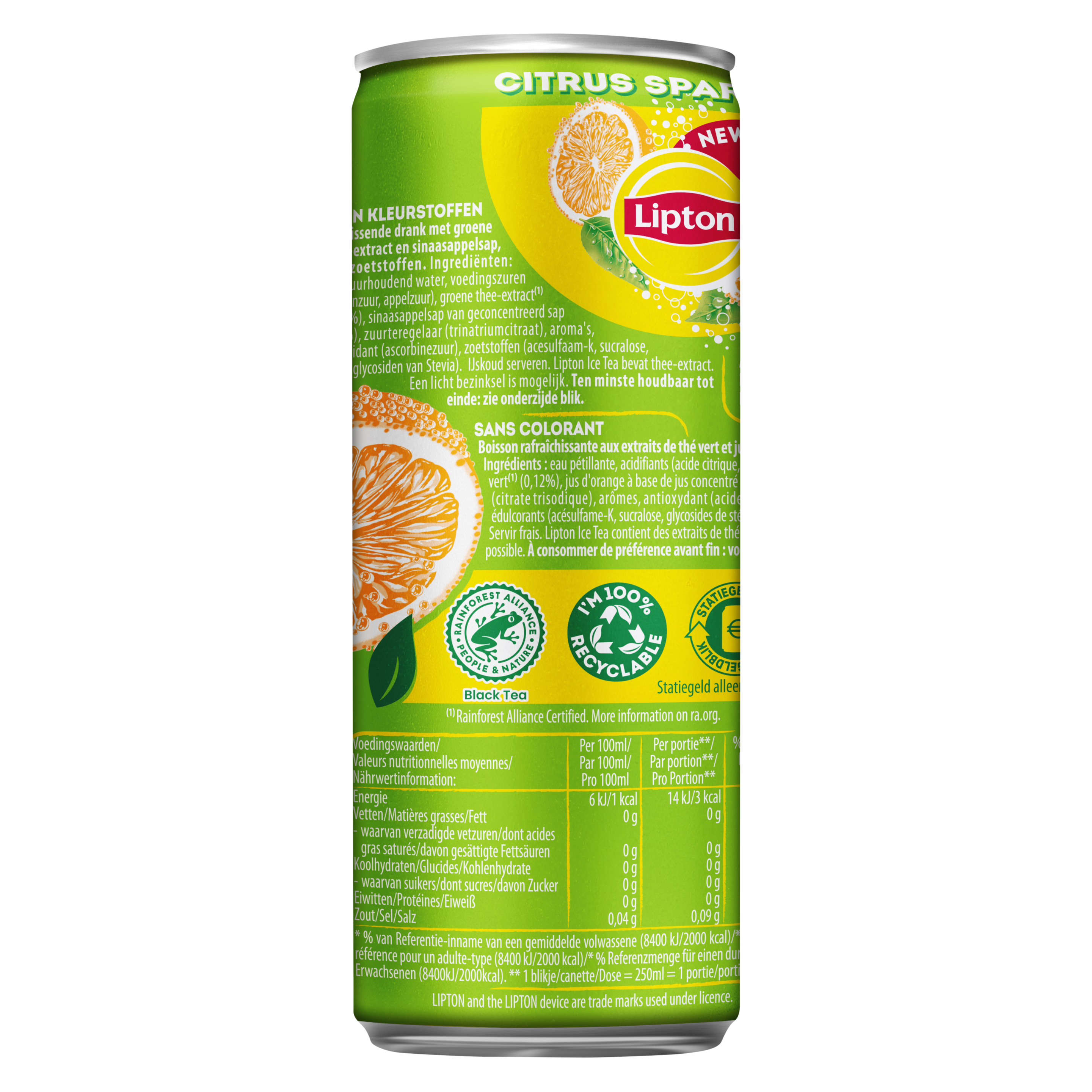 Lipton Ice Tea Sparkling Green Citrus 250ml