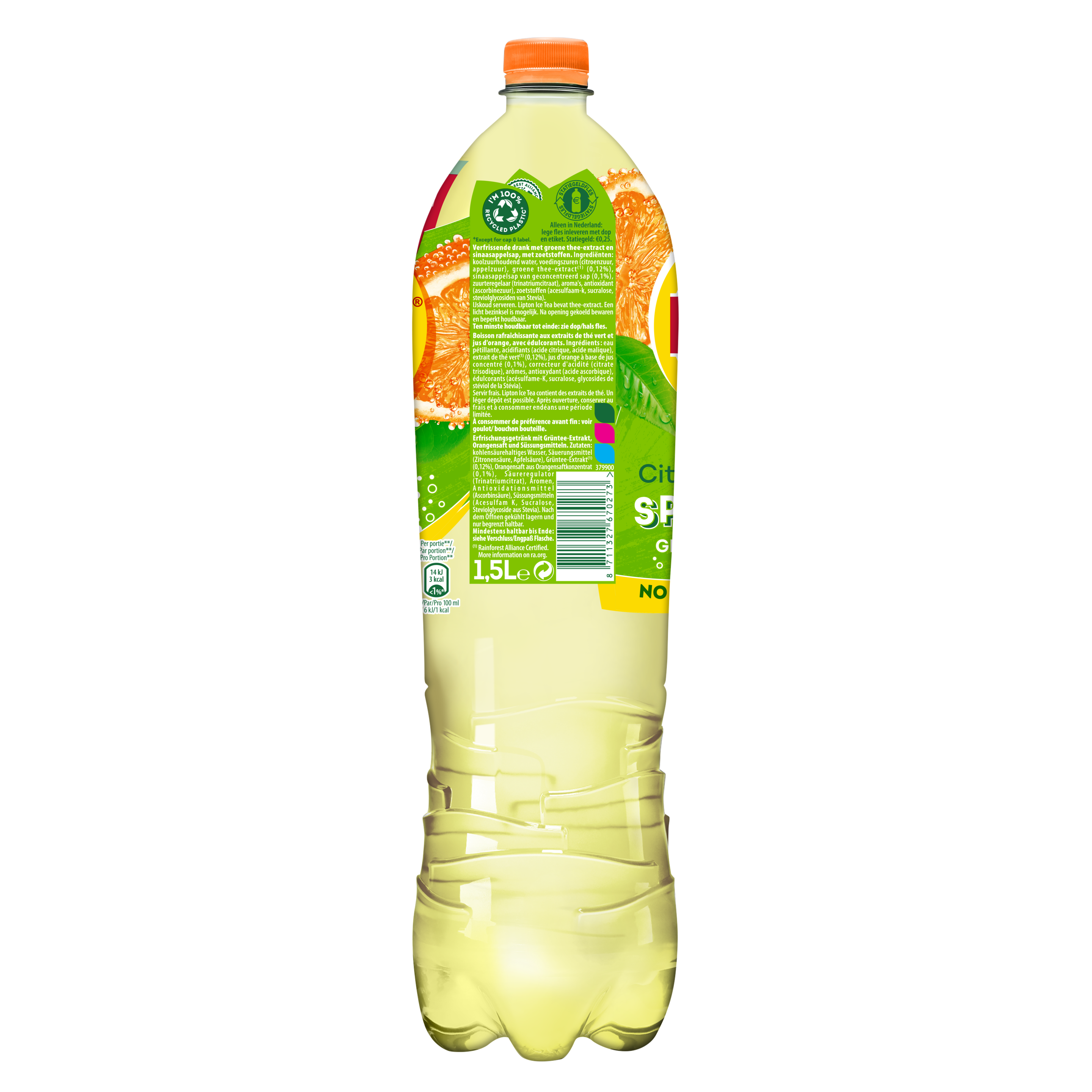 Lipton Ice Tea Sparkling Green Citrus 1500ml packshot