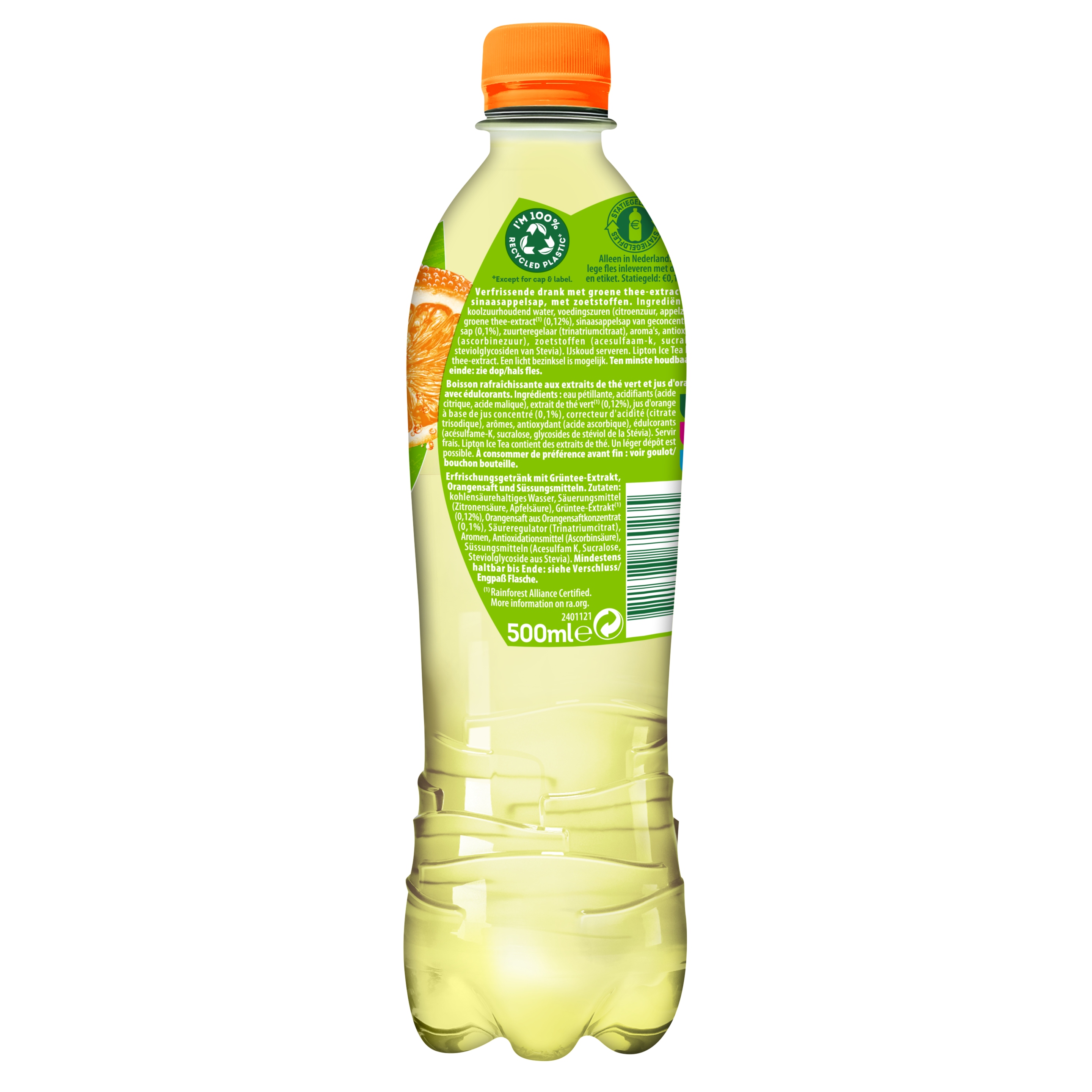 Lipton Ice Tea Sparkling Green Citrus 500ml packshot