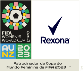 Logo Rexona patrocinadora da copa de 2023