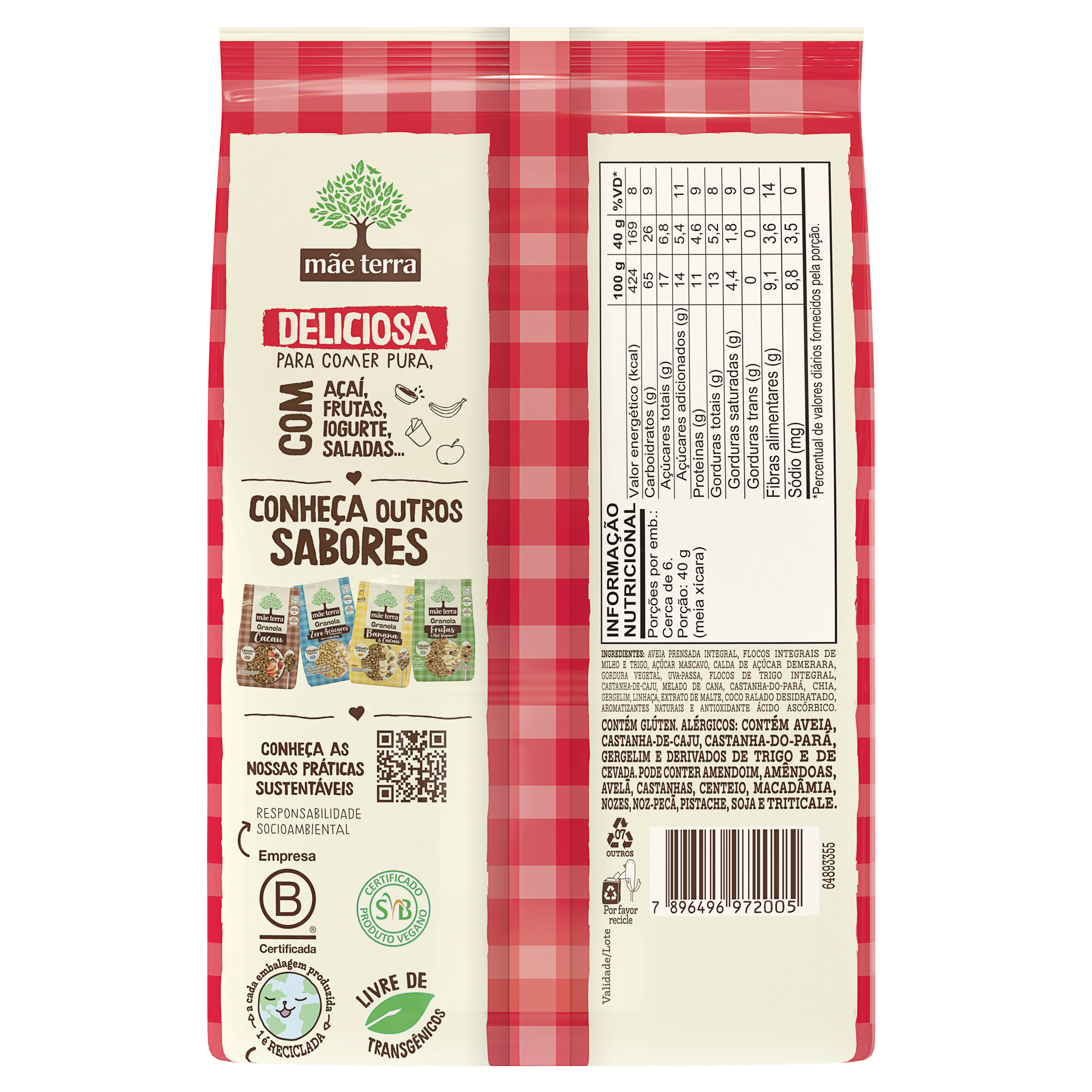 Granola Tradicional com Castanhas Brasileiras