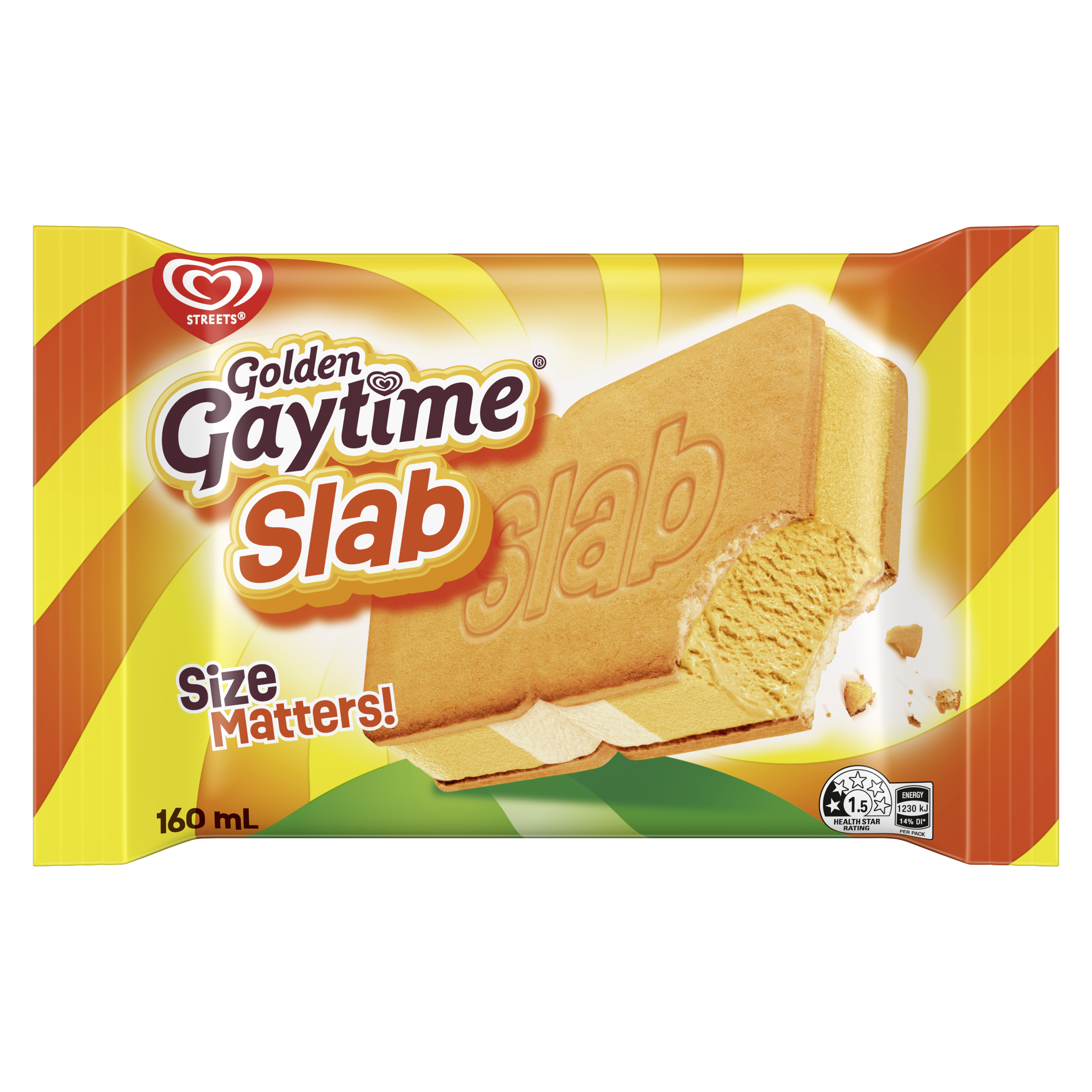 Golden Gaytime 'Slab' Ice Cream Sandwich 160mL