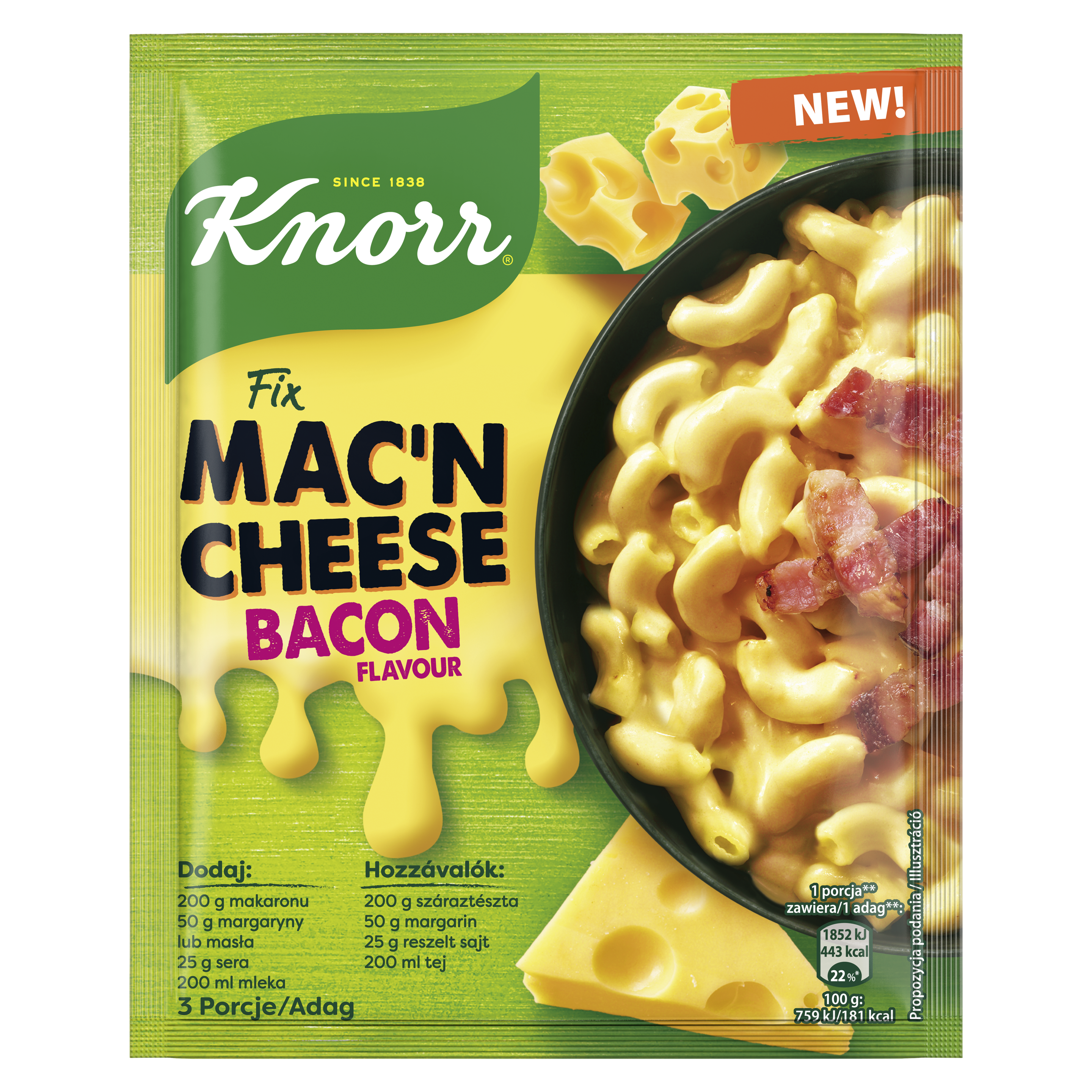 Knorr Mac'n Cheese Bacon alap