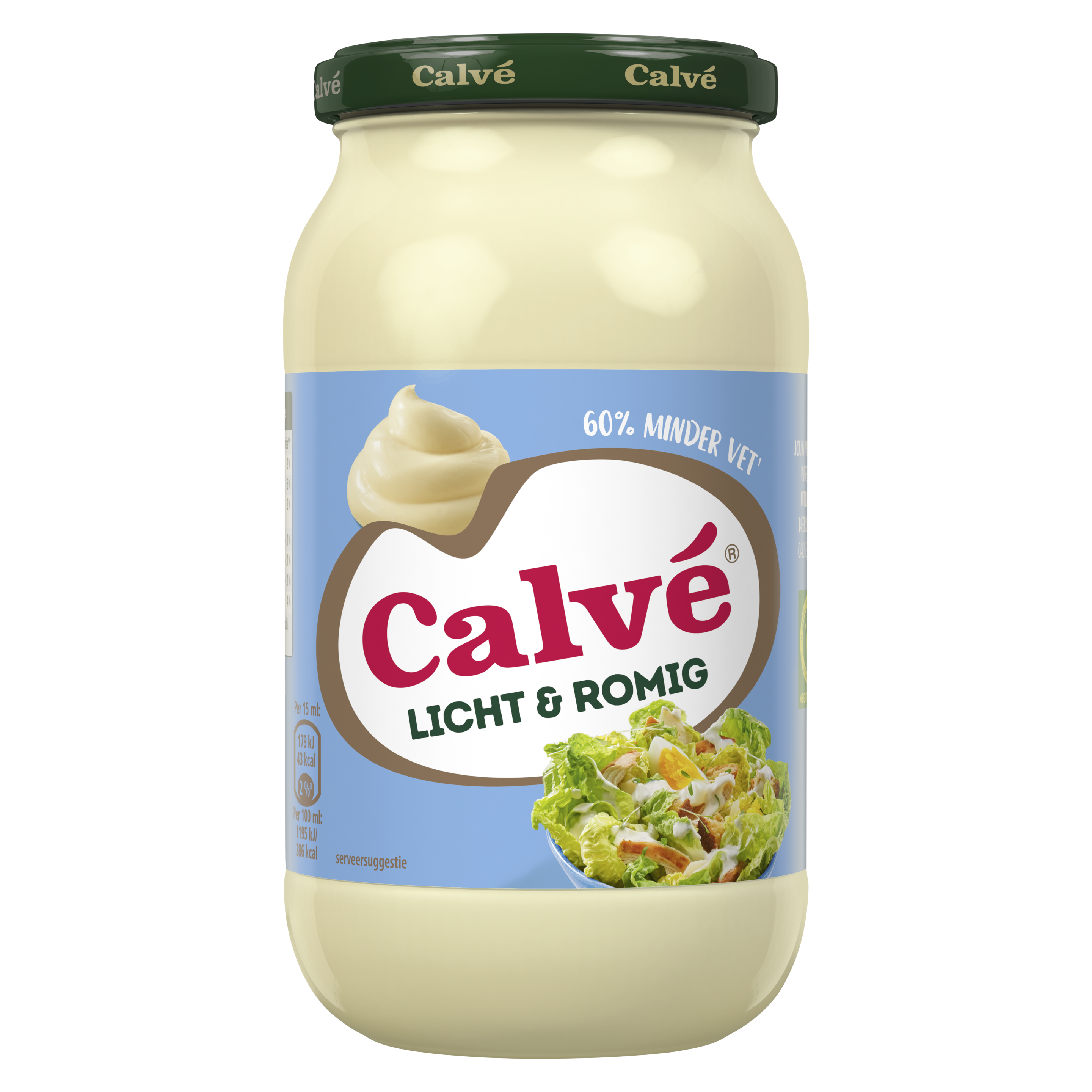 Calve Mayonaise Licht & Romig Pot 450 ml packshot