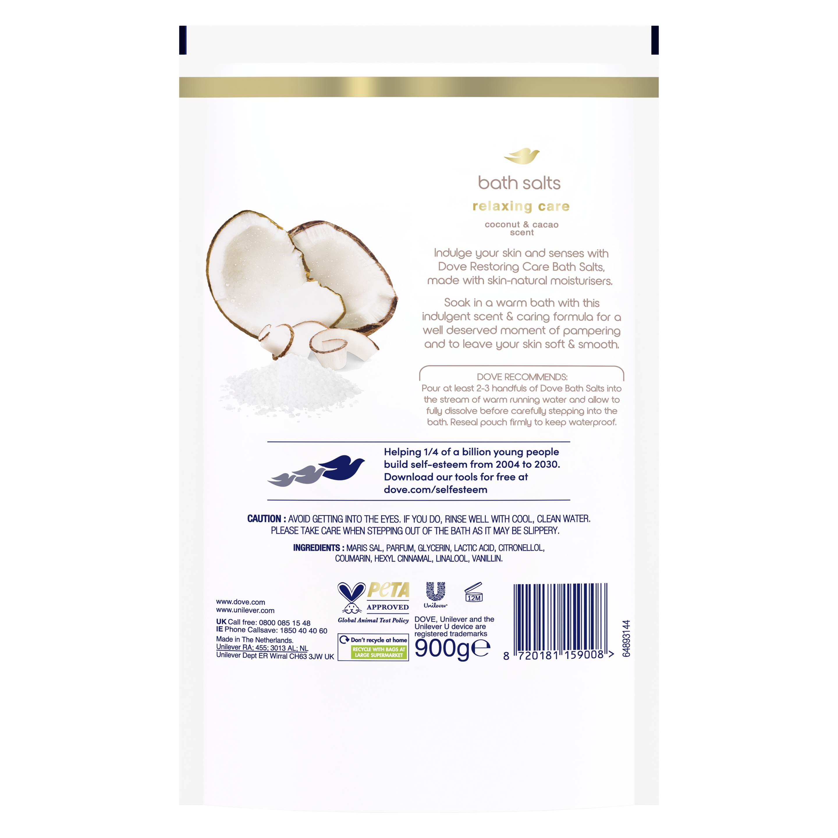 Coconut & Cacao Restoring Care Bath Salts