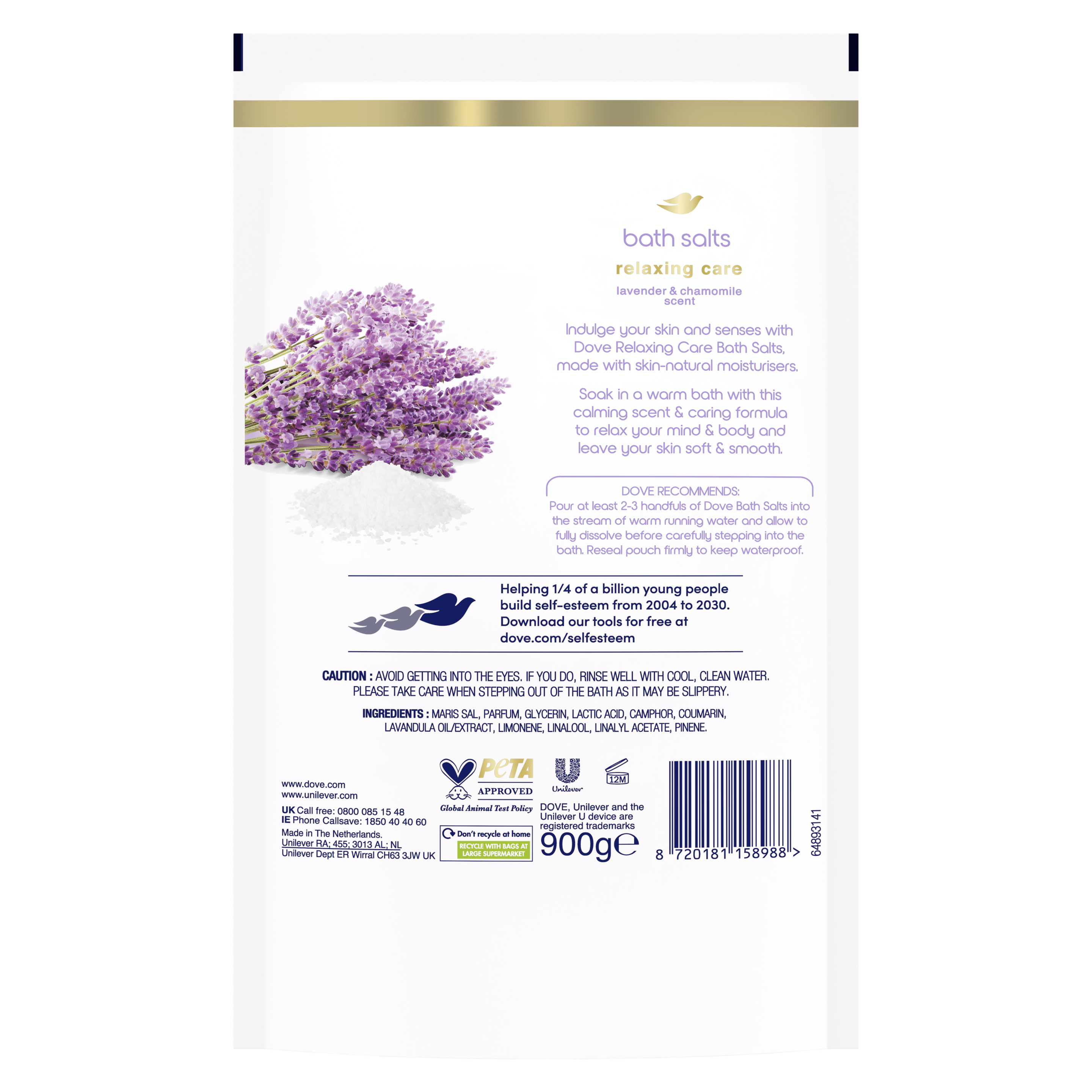 Lavender & Chamomile Relaxing Care Bath Salts