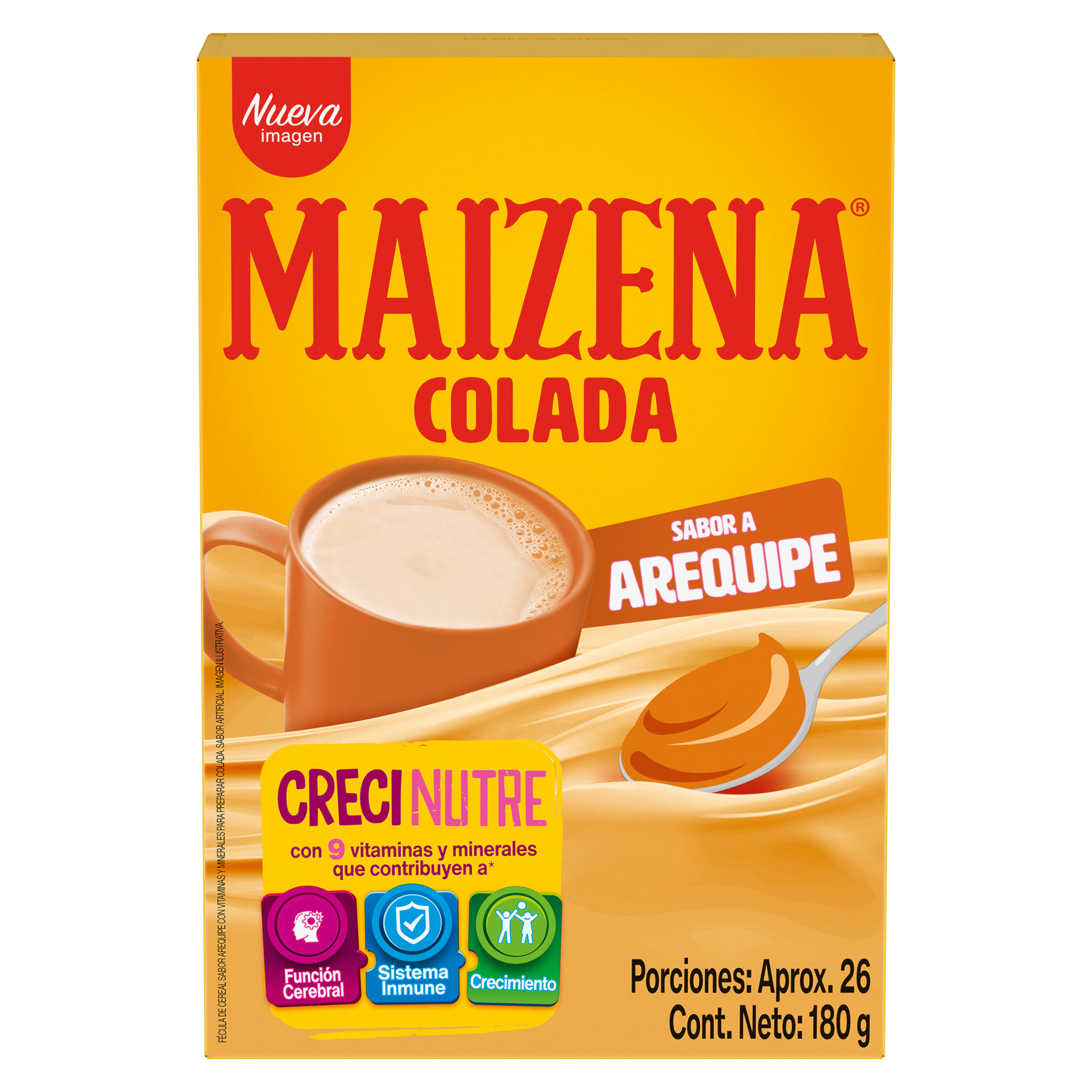 Maizena colada de Arequipe con vitaminas y minerales 180g packshot