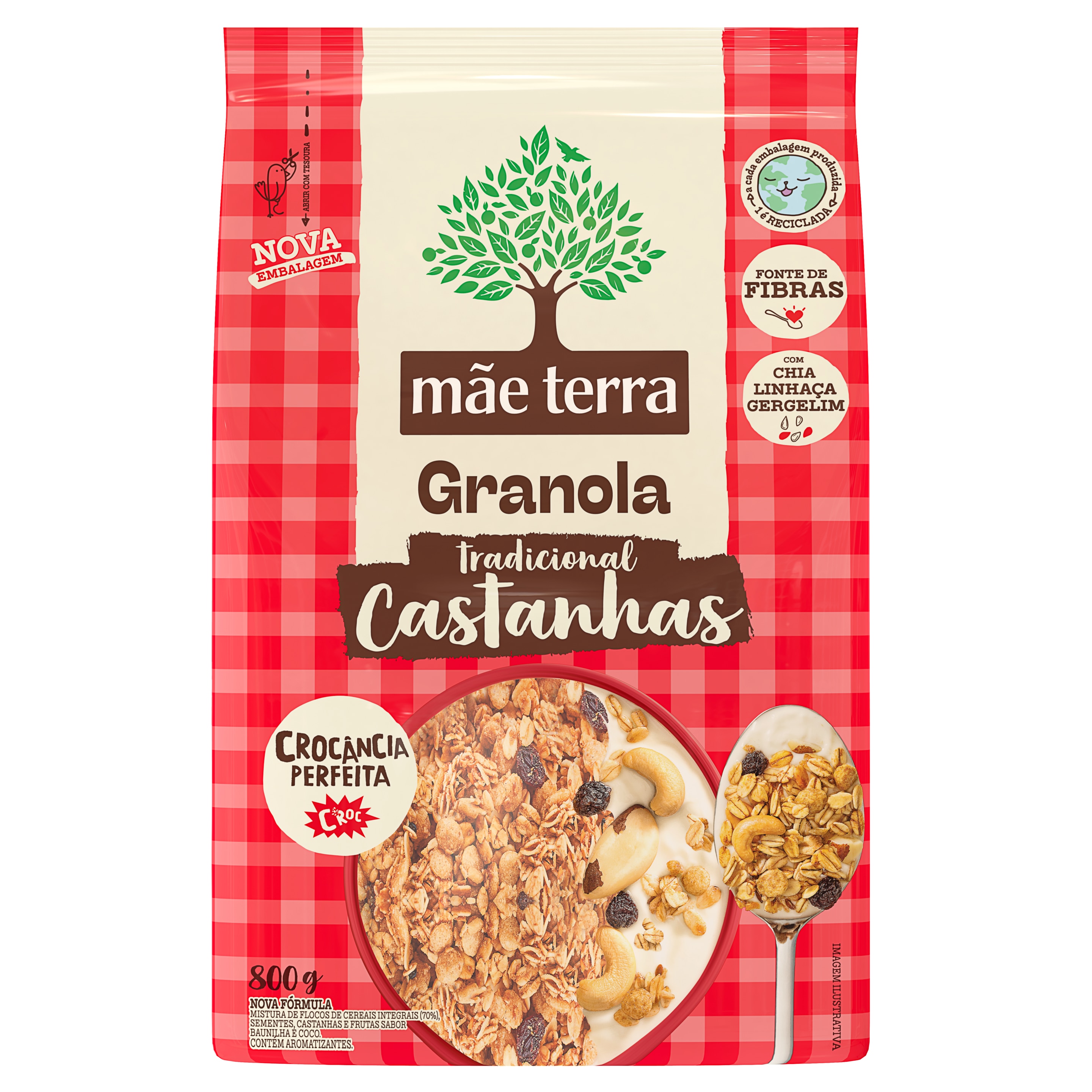 Granola Tradicional com Castanhas Brasileiras