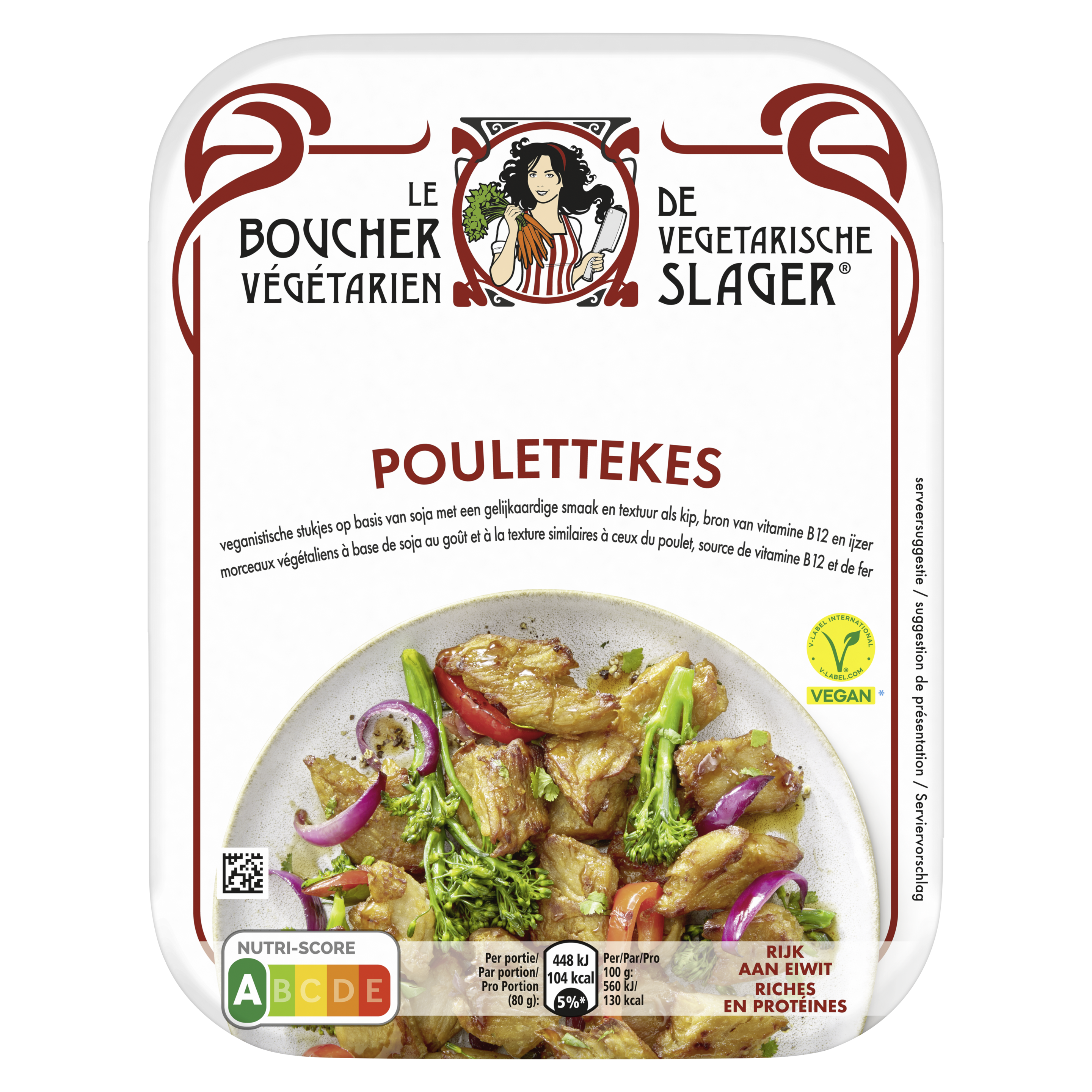 De Vegetarische Slager Poulettekes 160gr