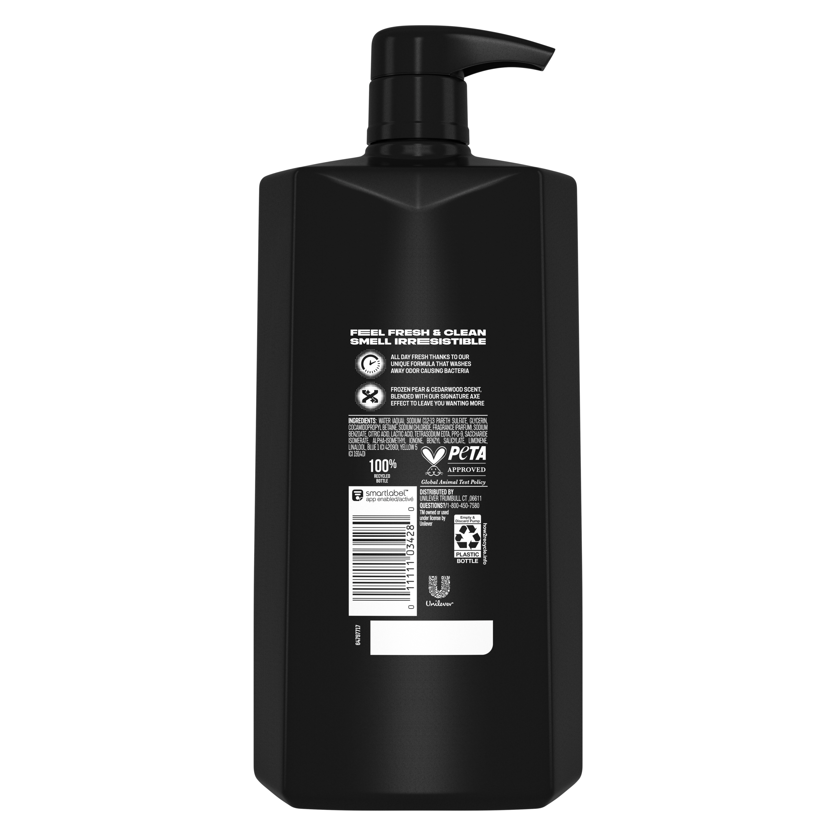 Black Body Wash Back View