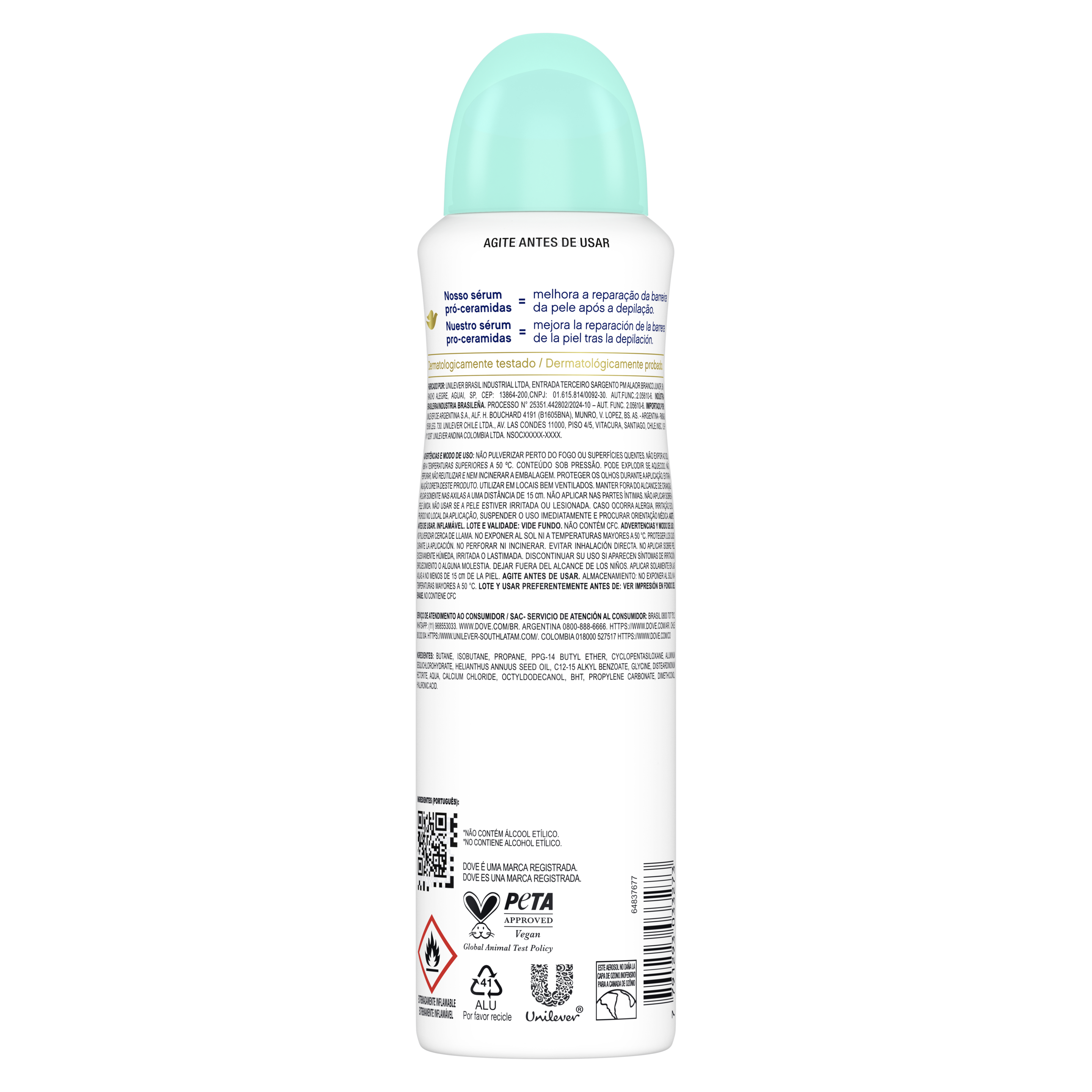 Desodorante Antitranspirante Aerosol Dove Sensitive