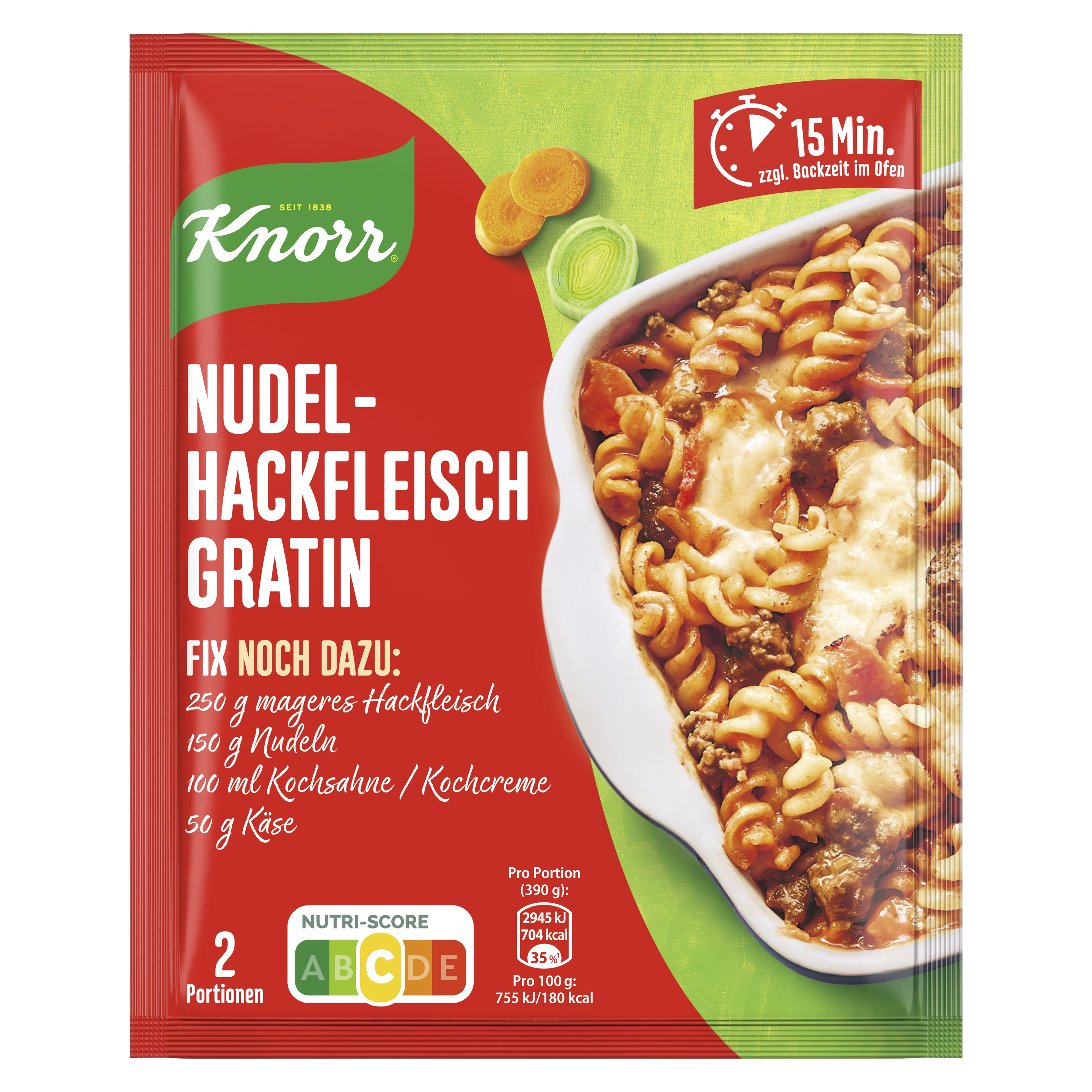Knorr Fix Nudel Hackfleisch Gratin 36 g