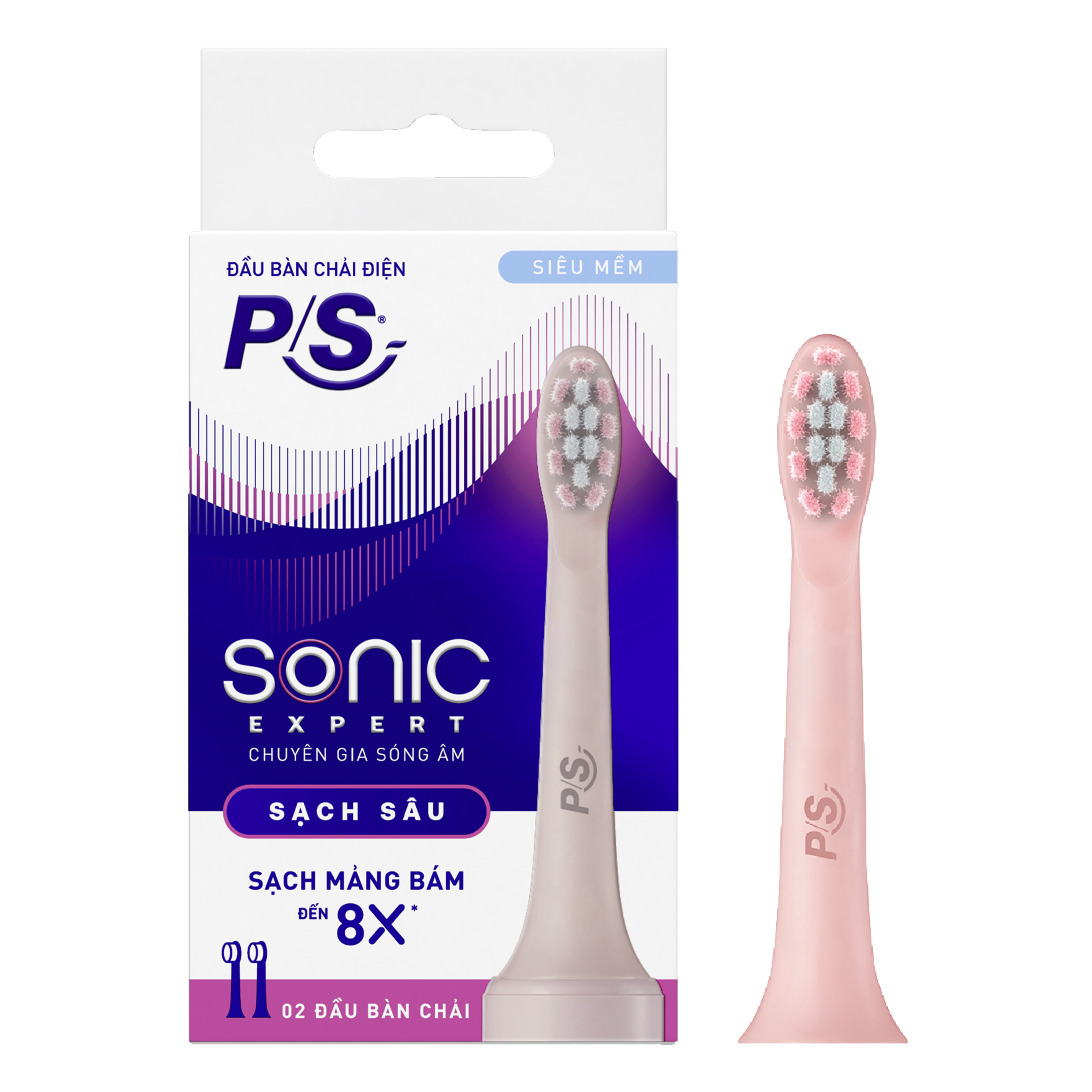 Đầu Bàn Chải Điện P/S Sonic Expert - Màu Hồng Pastel