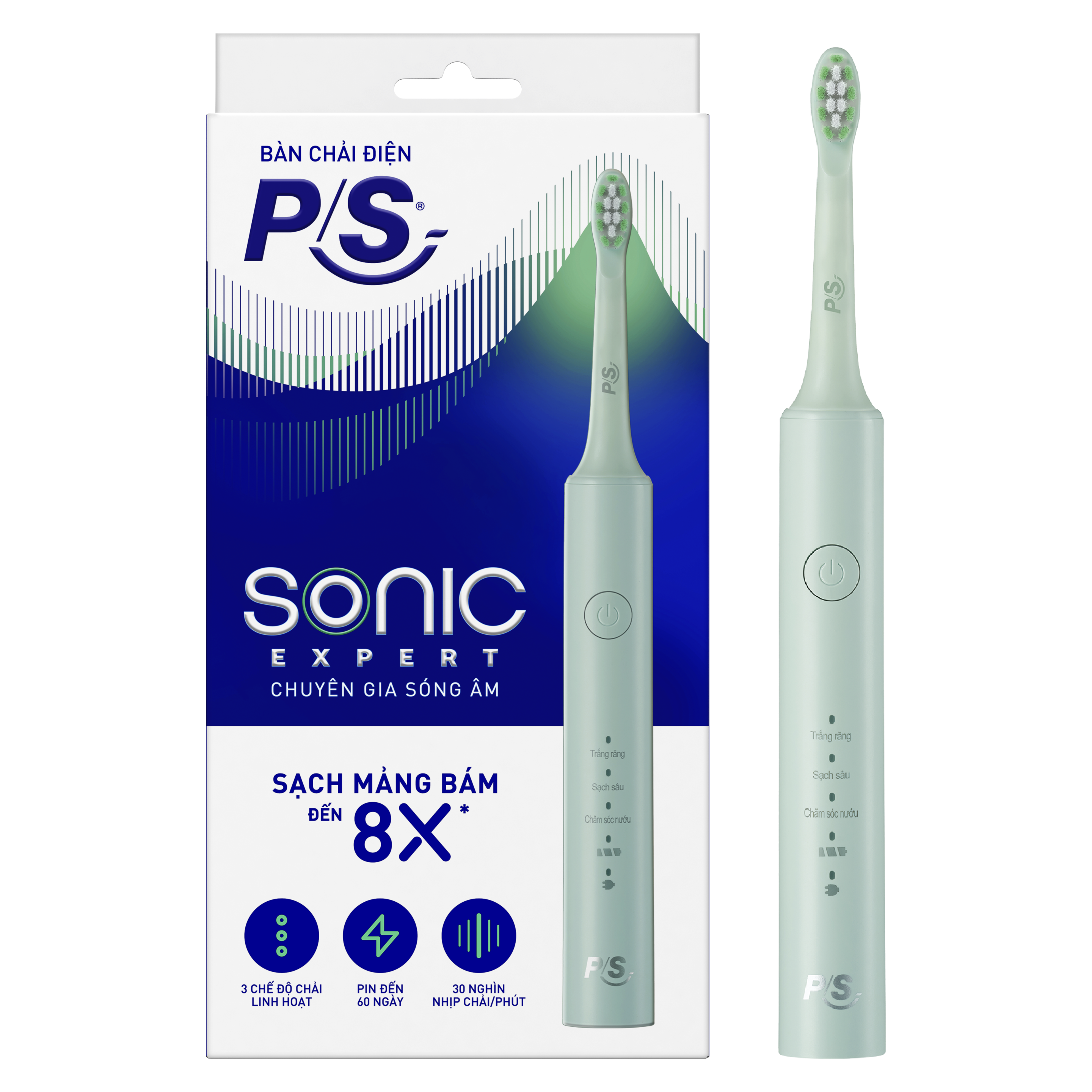 Bàn Chải Điện P/S Sonic Expert - Màu Xanh Mint