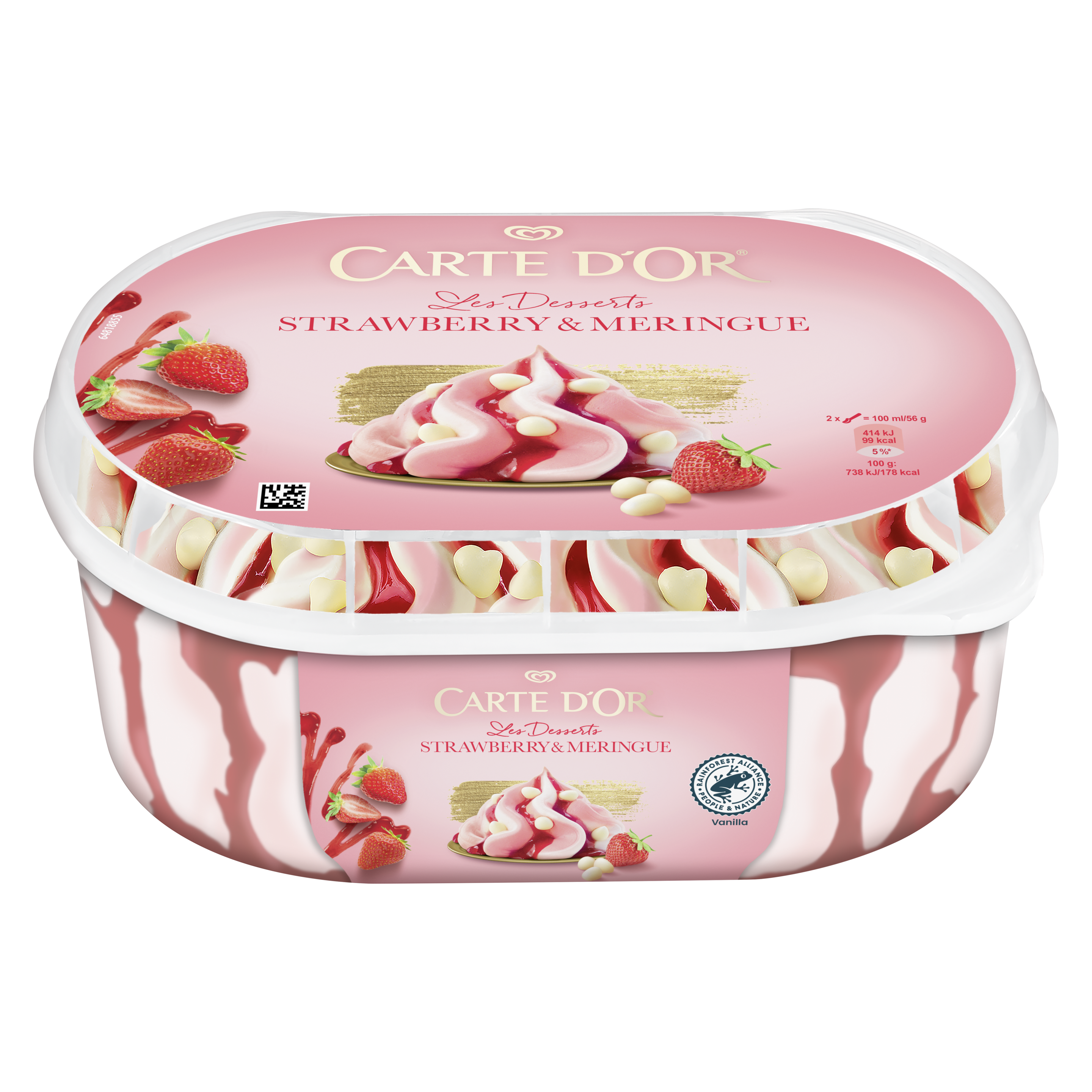 Carte d´Or Strawberry&Meringues 825 ml packshot