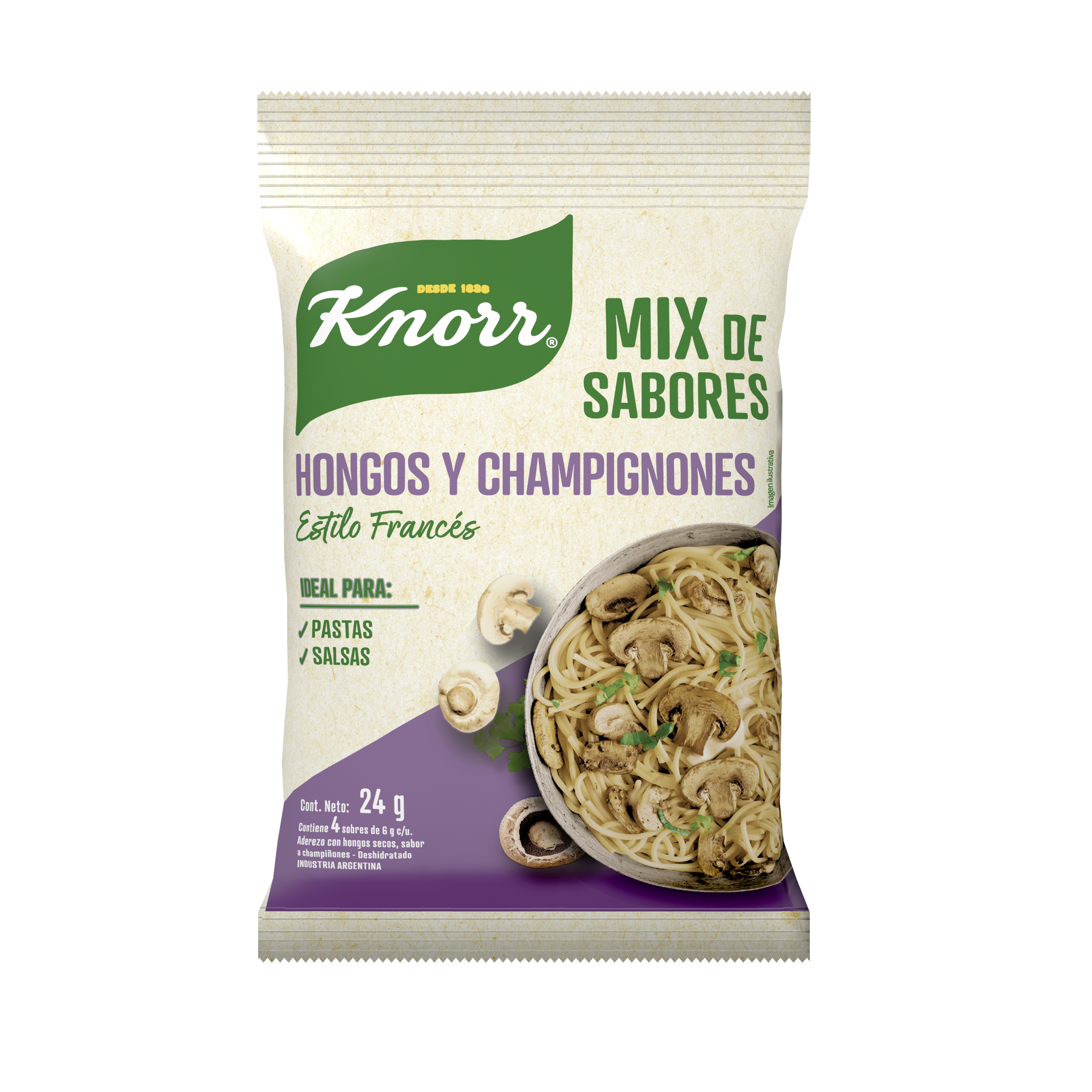 KNORR ADEREZO SABOR HONGOS 24 G packshot