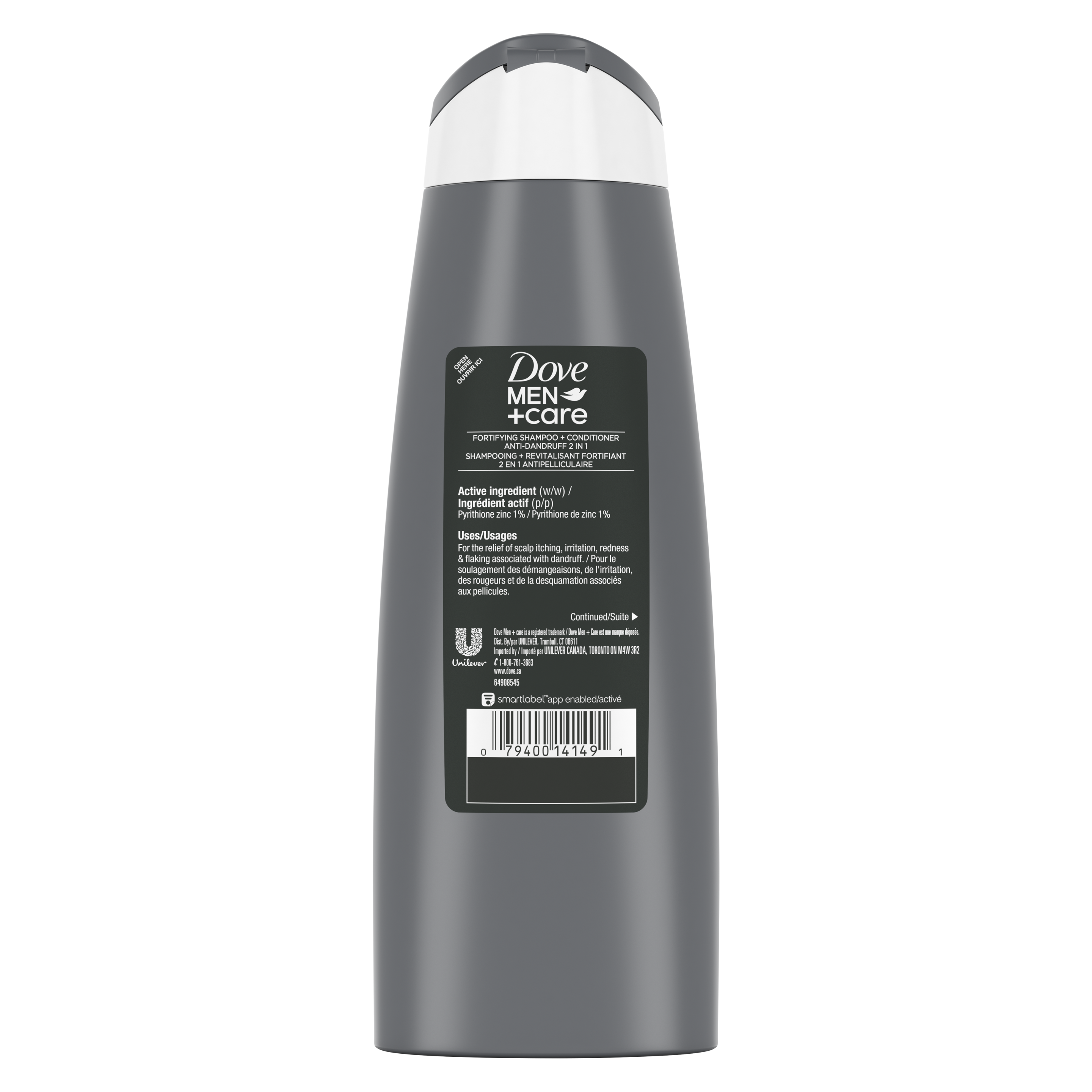Men+Care Anti-Dandruff Shampoo and Conditioner 355ml Back