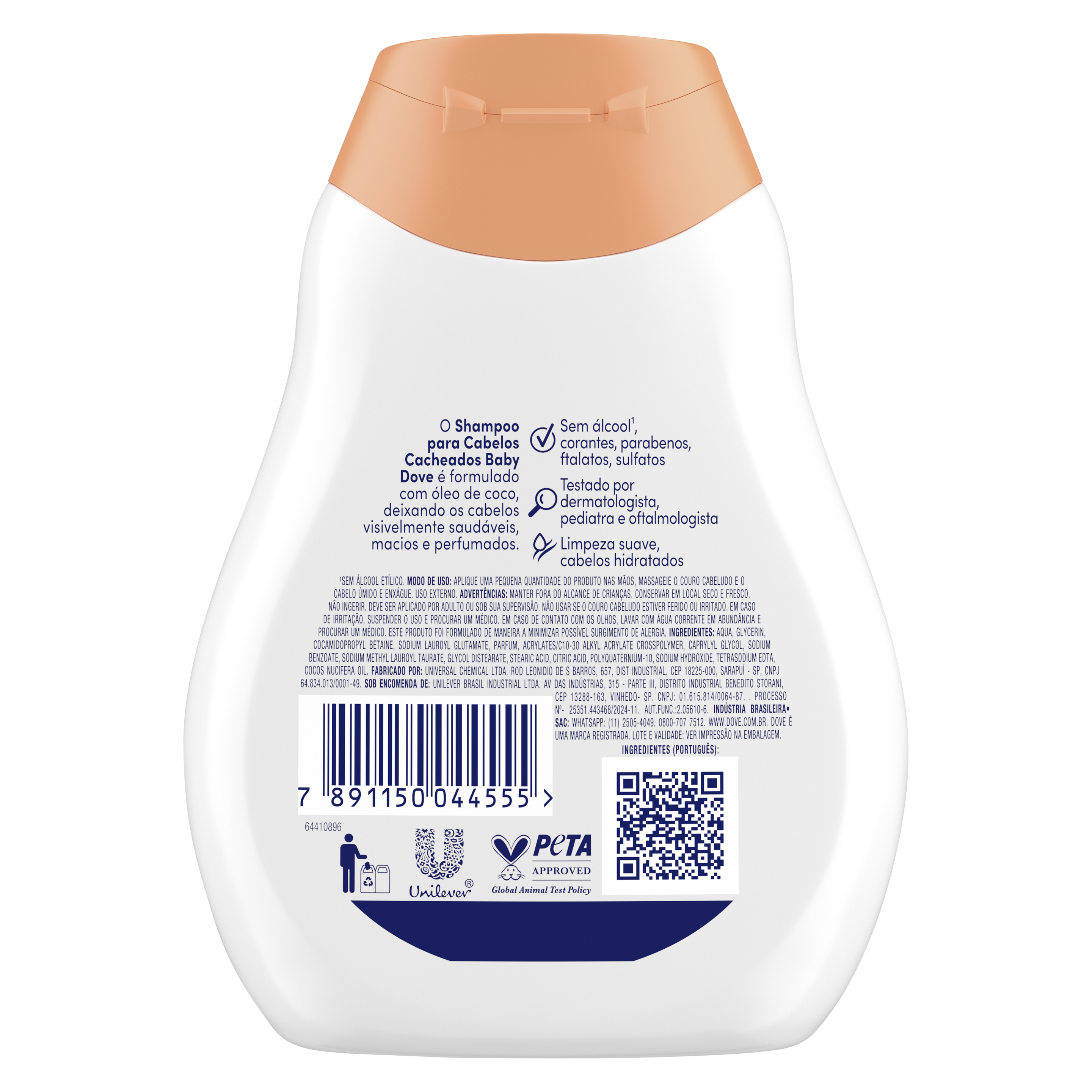 Shampoo para Cabelos Cacheados Baby Dove
