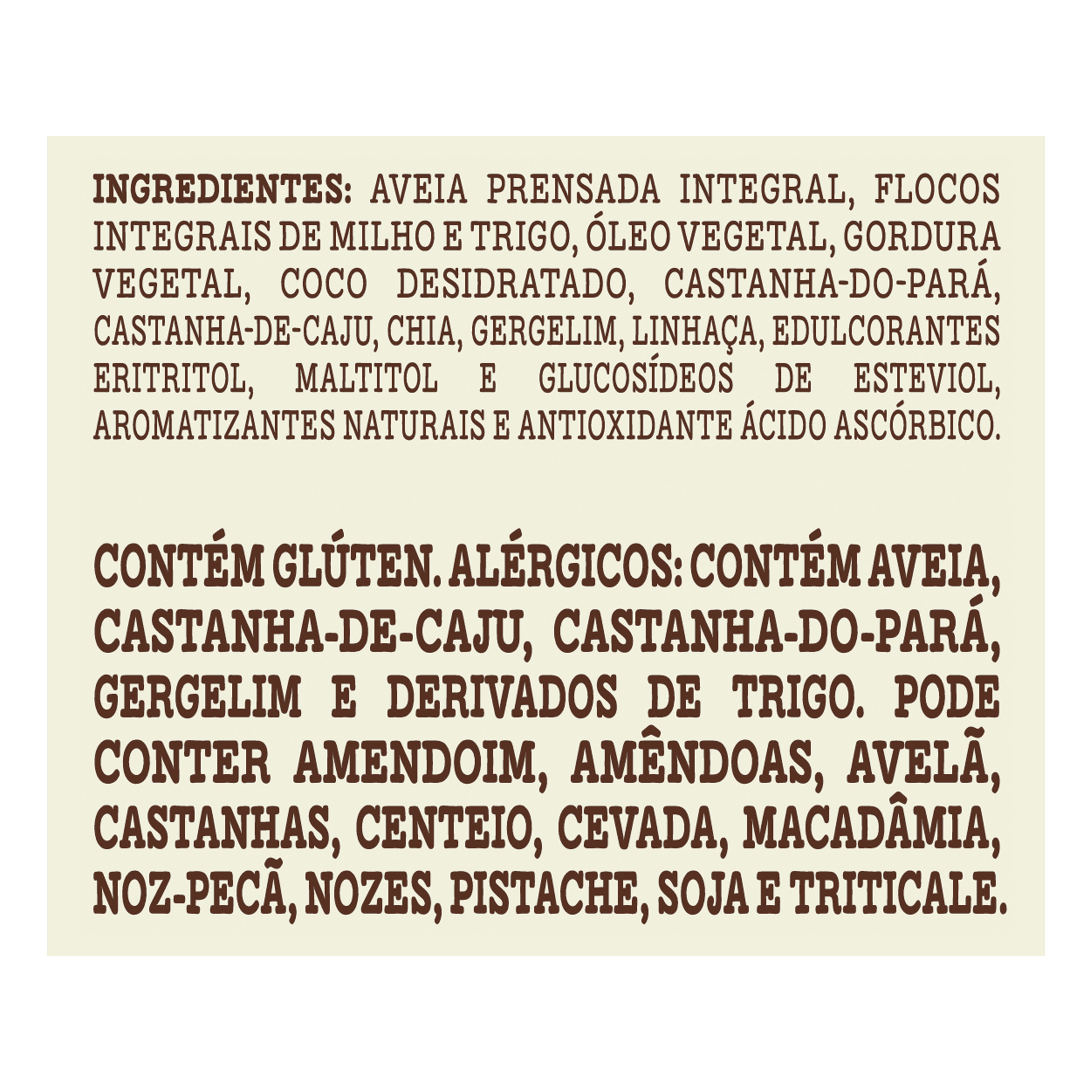 Granola Tradicional Zero Açúcares