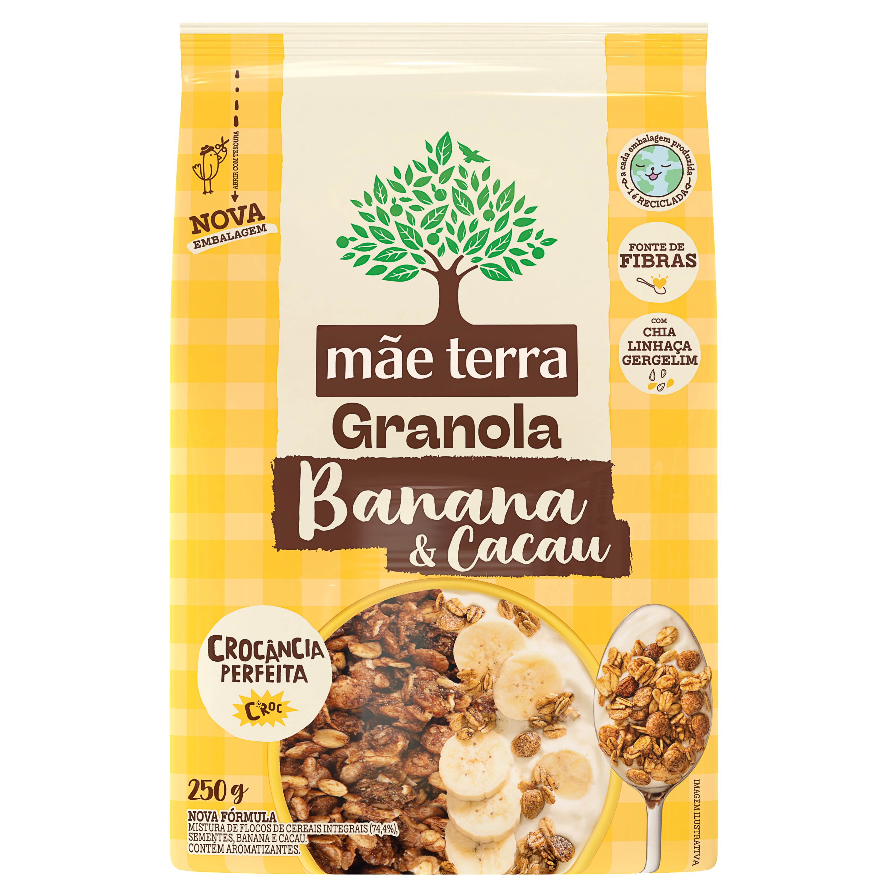 Granola Banana e Cacau
