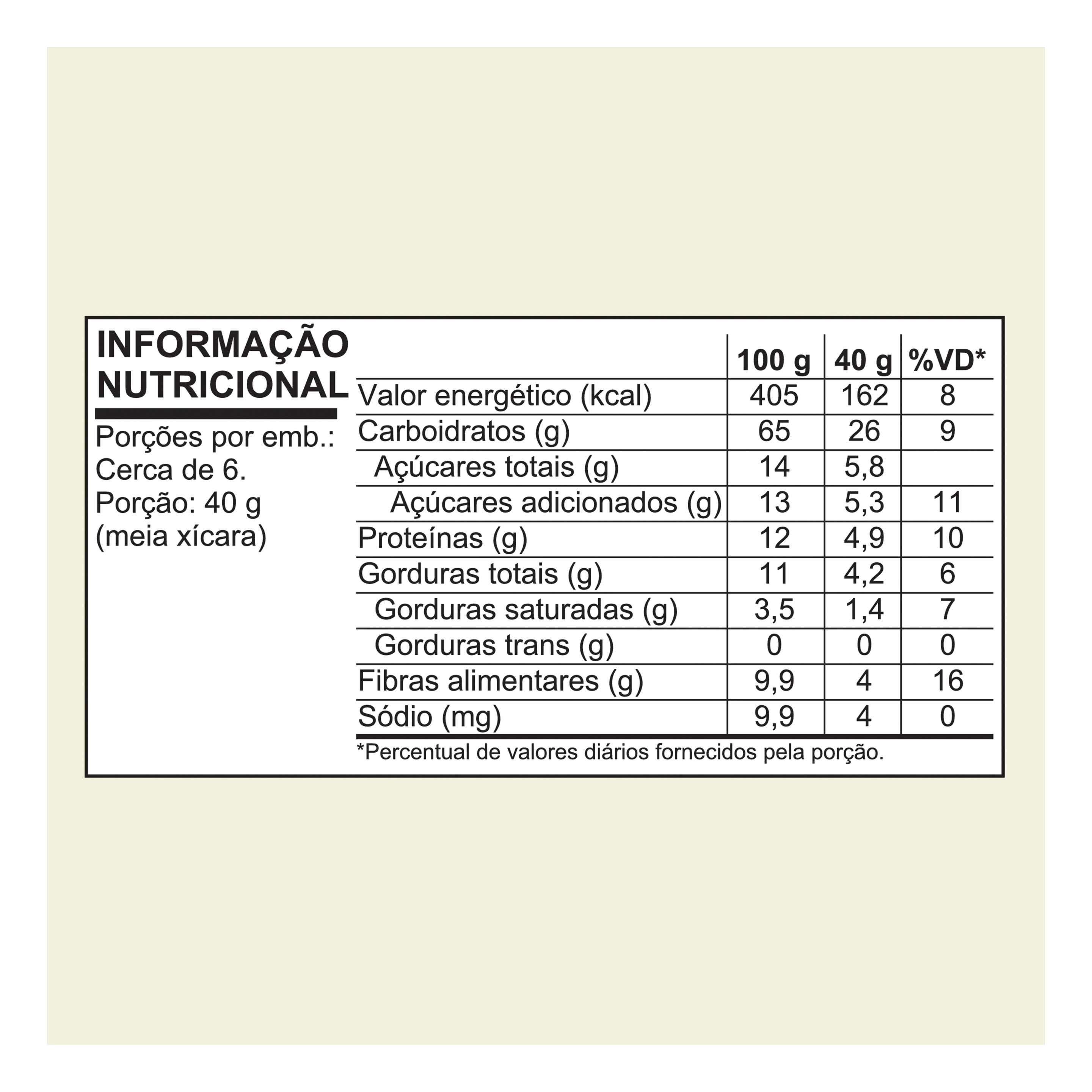 Granola Banana e Cacau