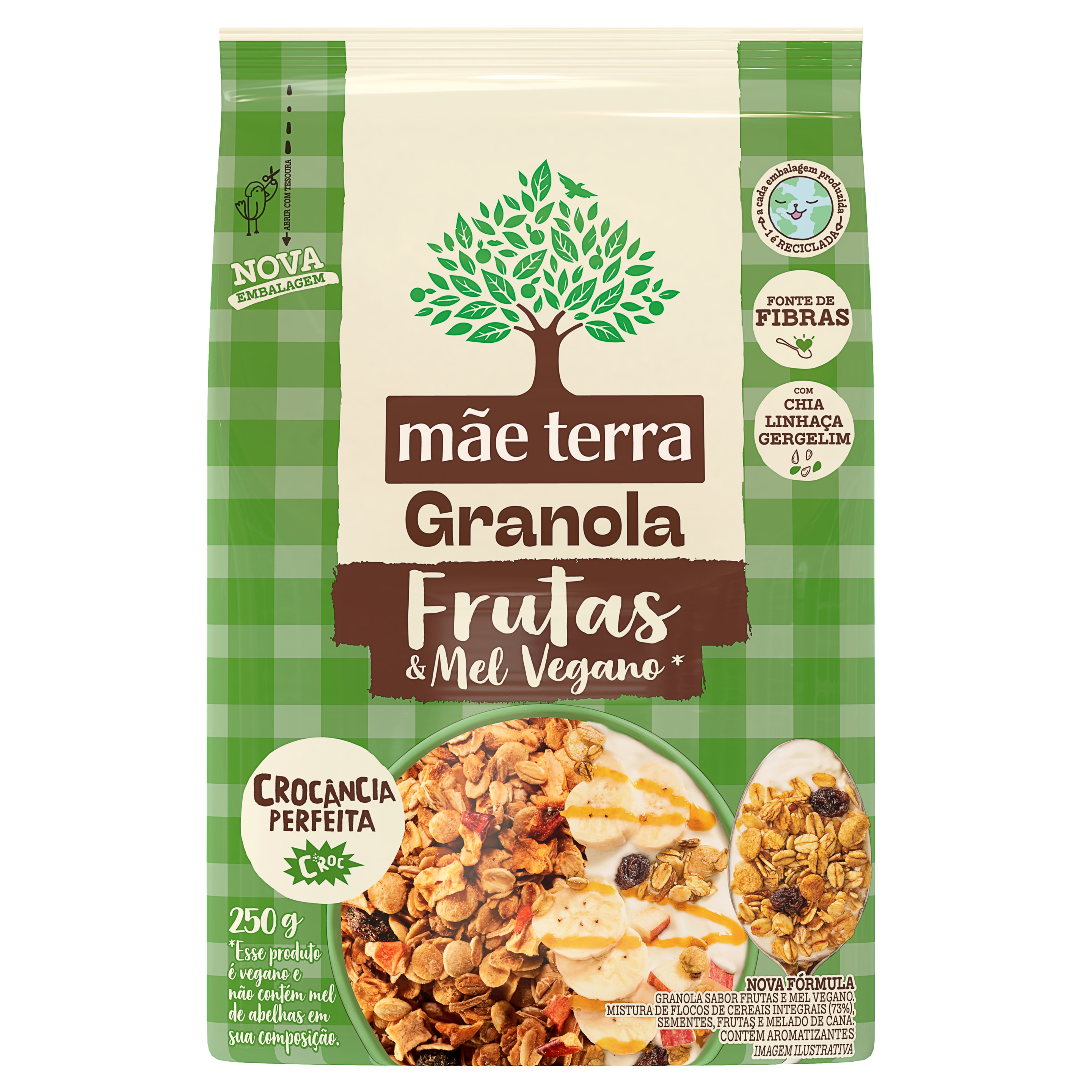 Granola Frutas e Mel Vegano